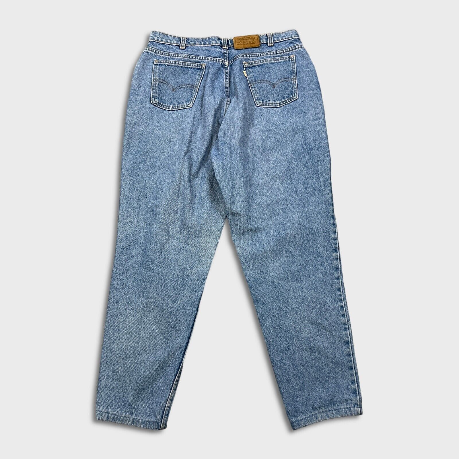 Levi's × Vintage Levi's Jeans34x29 Baggy Tapered Light Wash 90s Denim Pants Size US 34 / EU 50 - 5 Thumbnail