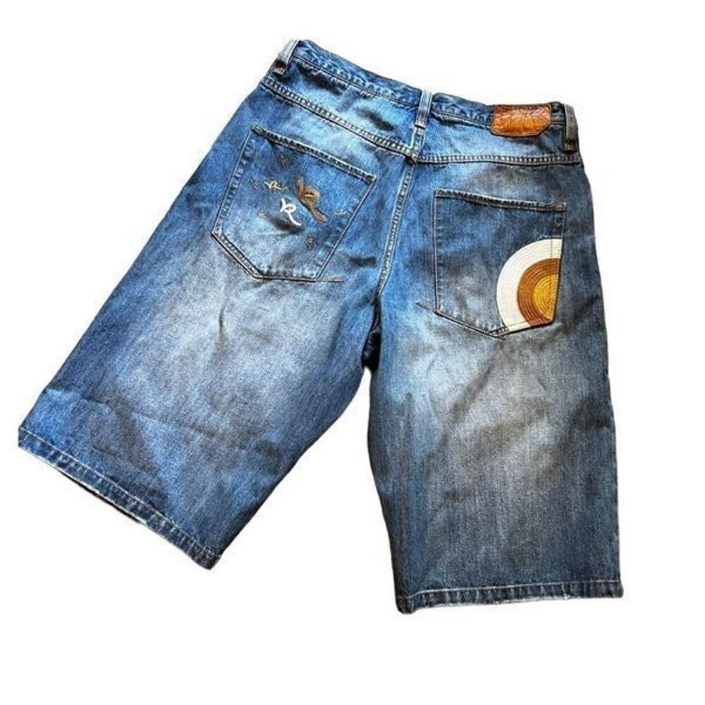 Rocawear ROCAWEAR Blue Denim Shorts Made in Hong Kong Size US 36 / EU 52 - 1 Thumbnail