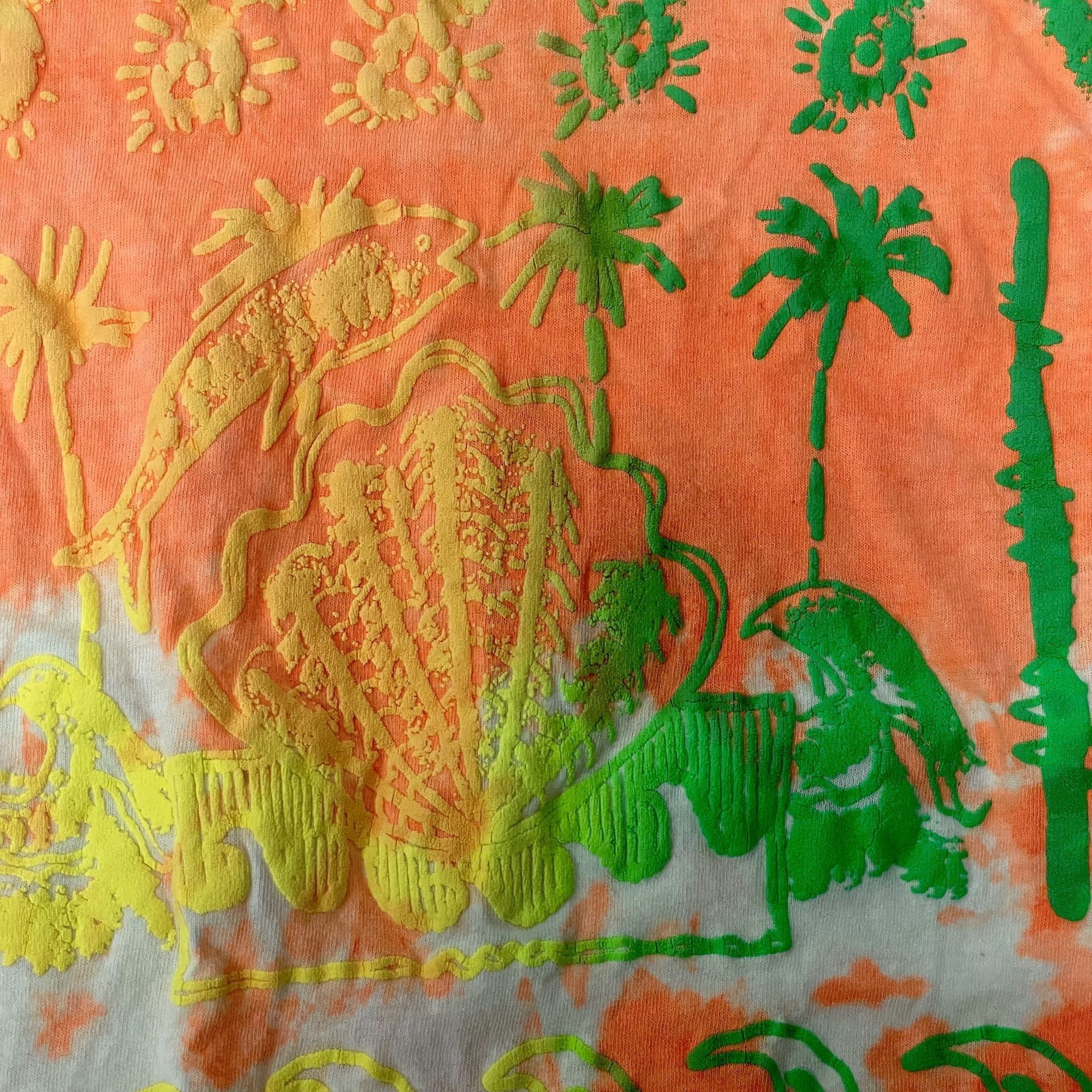 Other Vtg Screen Stars NEON TIE DYE Tropical Butterfly T Shirt Size US XXL / EU 58 / 5 - 4 Thumbnail