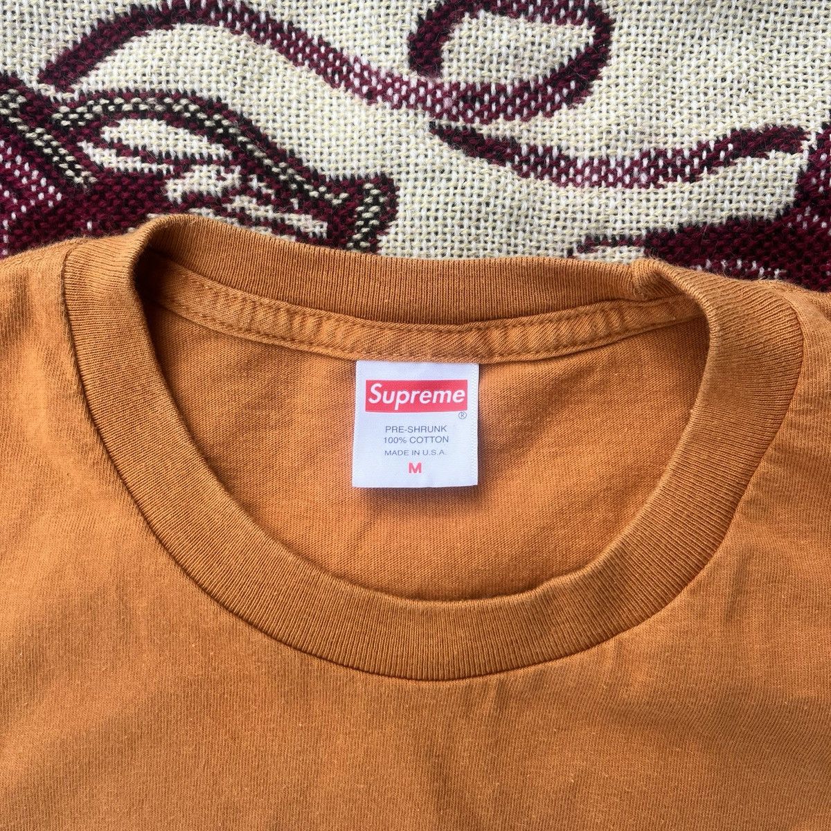 Supreme Supreme Bling Tee Burnt Orange Size US M / EU 48-50 / 2 - 3 Thumbnail