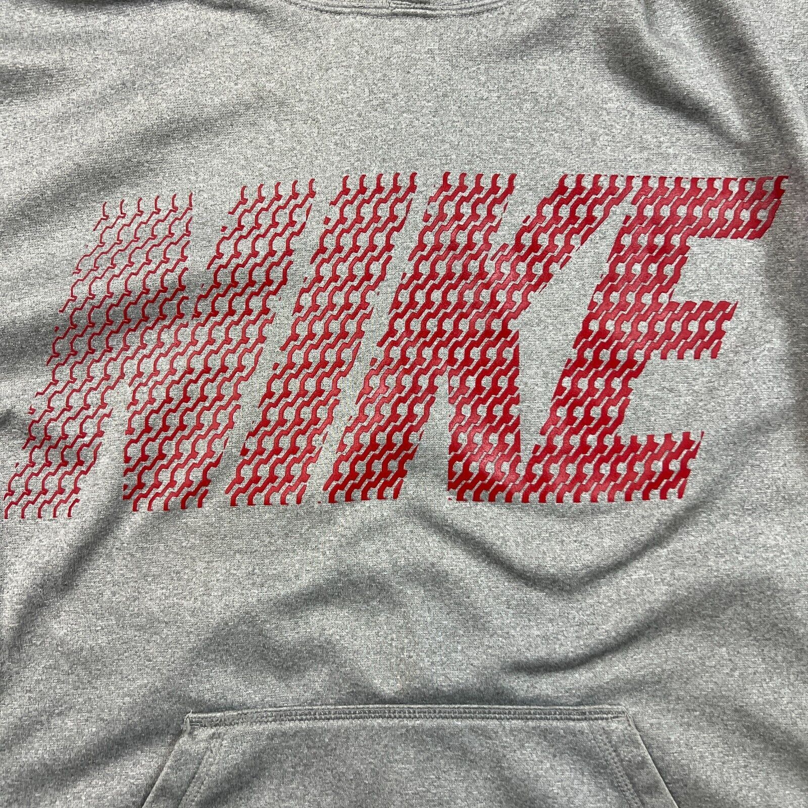 Nike × Vintage Nike Sportswear Hoodie XL Therma Fit Spell Out Pullover Hood Size US XL / EU 56 / 4 - 3 Thumbnail