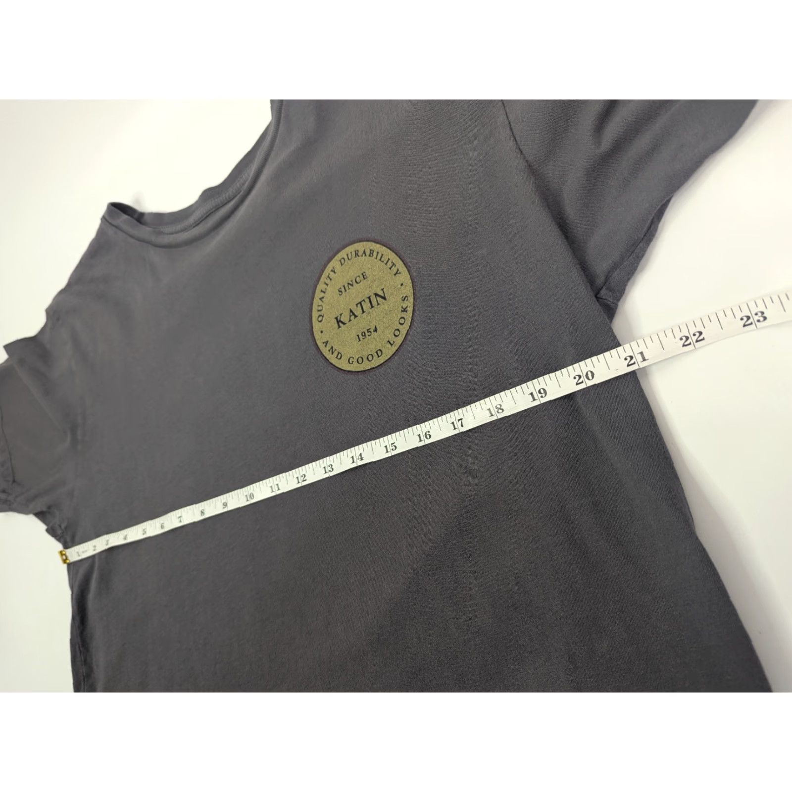 Katin Katin Short Sleeve Gray Graphic T-shirt Size Large Beach Classic Crew Surf Men's T-Shirt Size US L / EU 52-54 / 3 - 6 Thumbnail