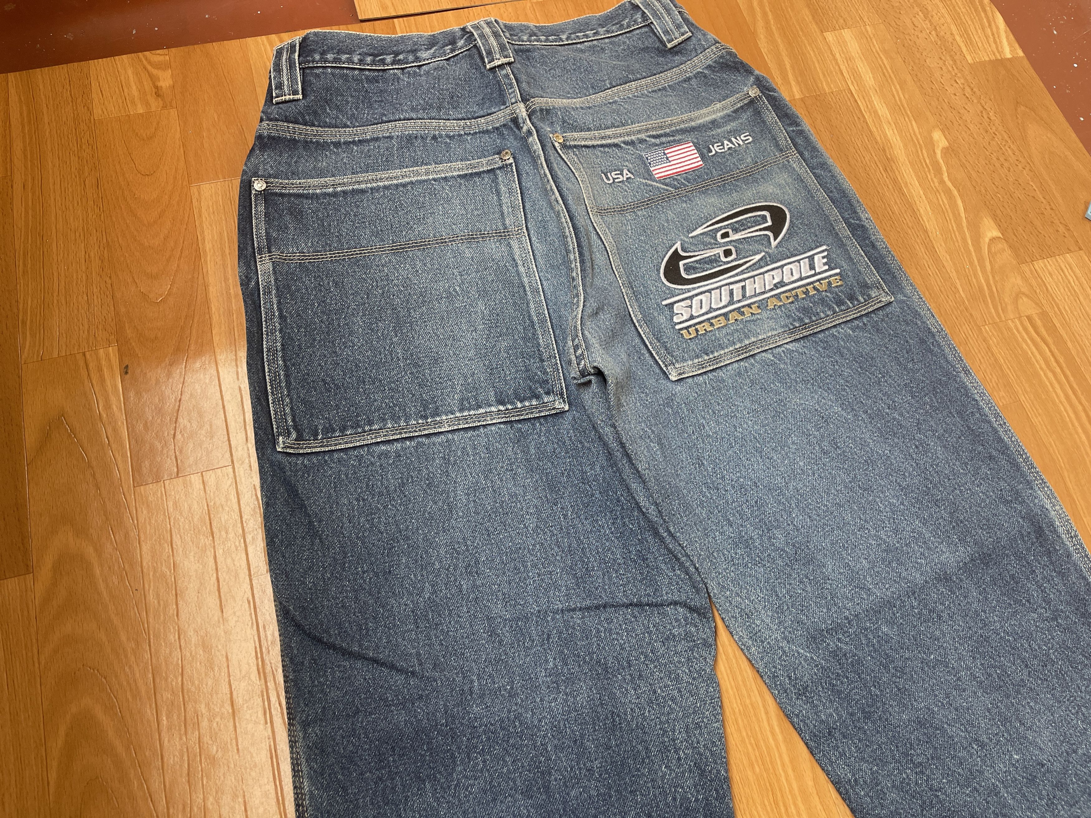 Southpole Southpole jeans, baggy vintage South Pole 90s hip hop Y2K 30 Size US 30 / EU 46 - 3 Thumbnail