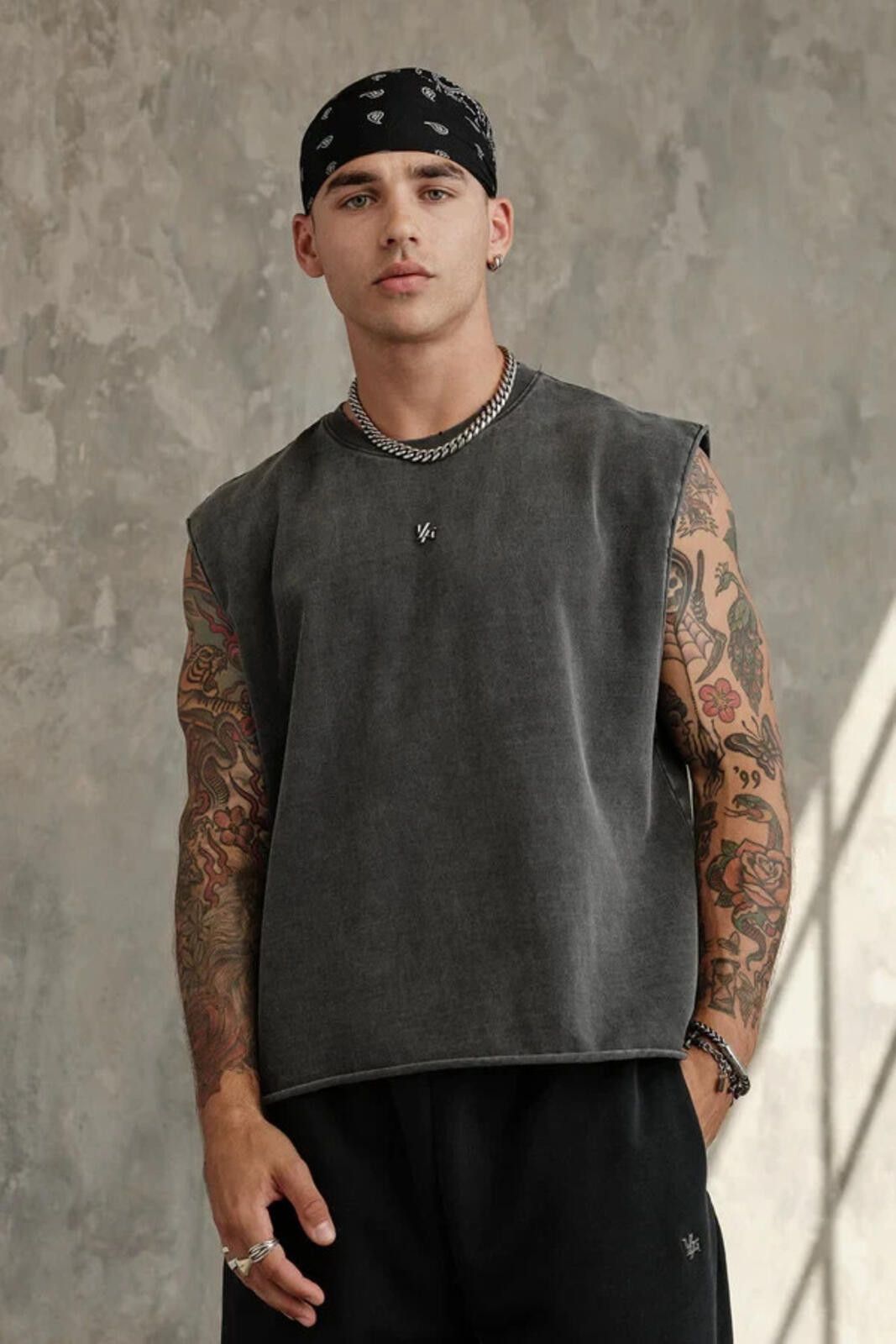 YoungLA YoungLA- Mens Large Grey Wash- 3035 - Elevated Essentials Size US L / EU 52-54 / 3 - 2 Thumbnail