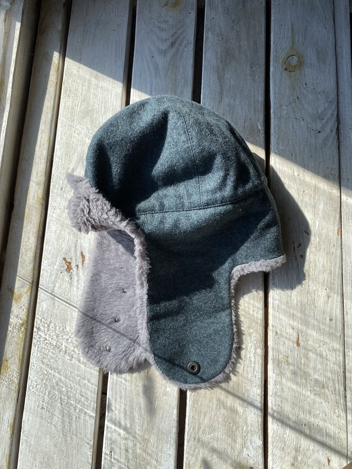 Hysteric Glamour × Japanese Brand × Vintage Y2K HYPE Army FUZZY MOHAIRE AVIATOR USSR USHANKA HAT bubble Size ONE SIZE - 1 Thumbnail