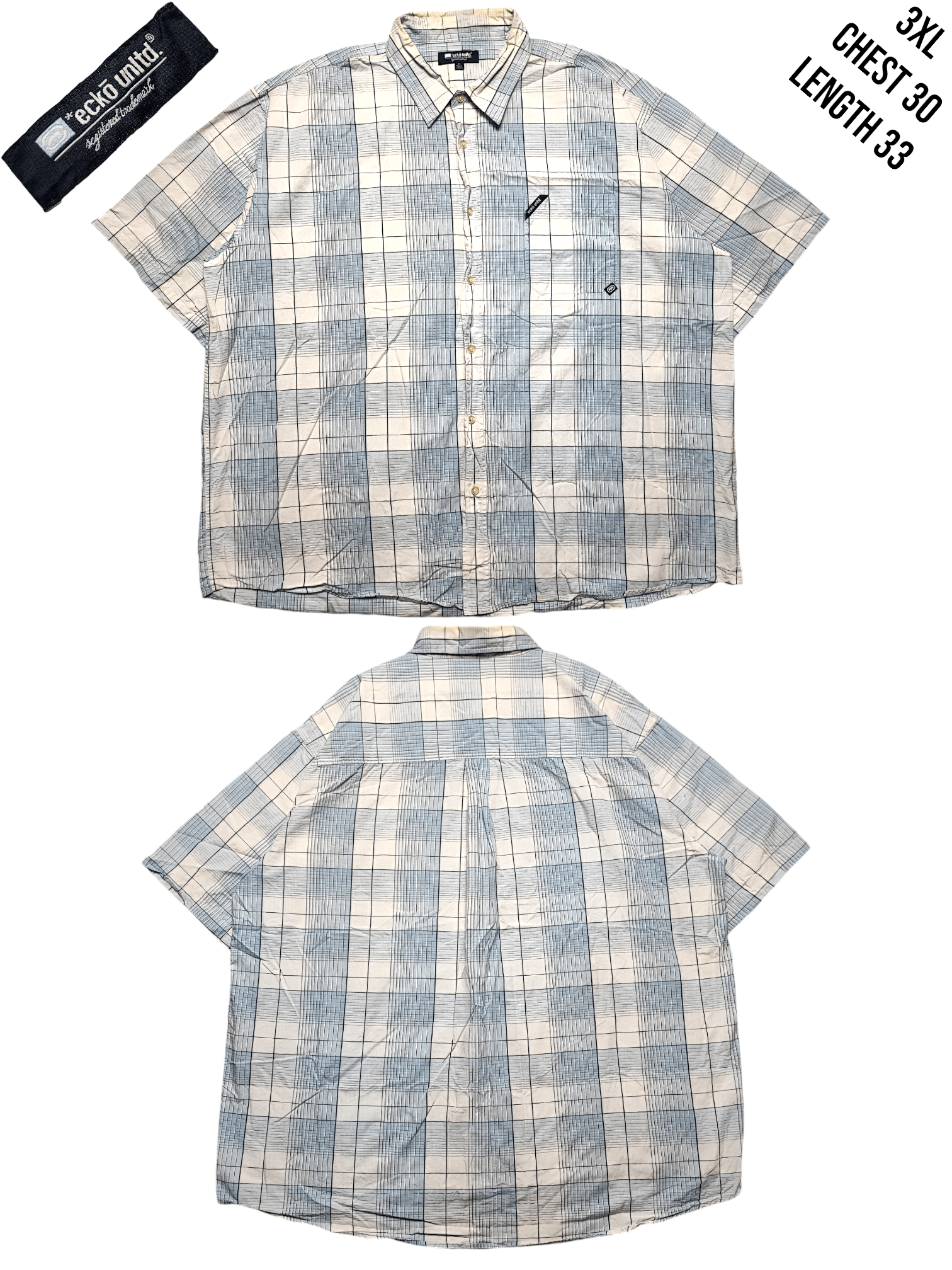 Ecko Unltd. Oversize Shirt Baggy Boxy Checked by Ecko Unltd Size US XXL / EU 58 / 5 - 1 Thumbnail