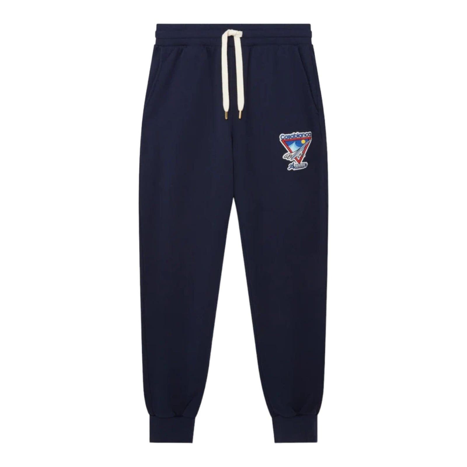 Image of Casablanca Aiiiiir Embroidered Sweatpants Navy Blue, Men's (Size 34)