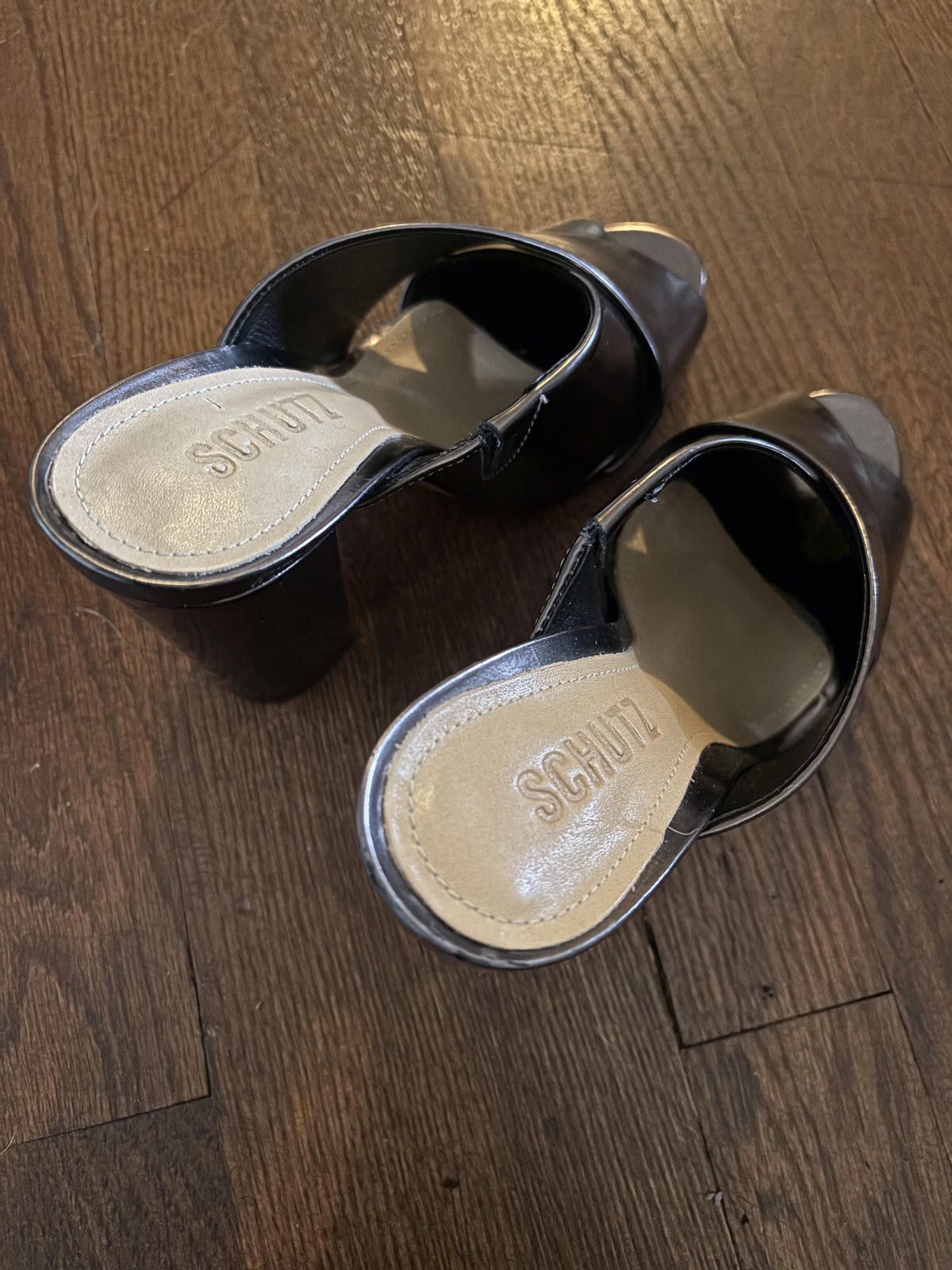 Designer NWT Schutz Womens Maisie Metallic High Heel Sandals Size US 7 / IT 37 - 5 Thumbnail