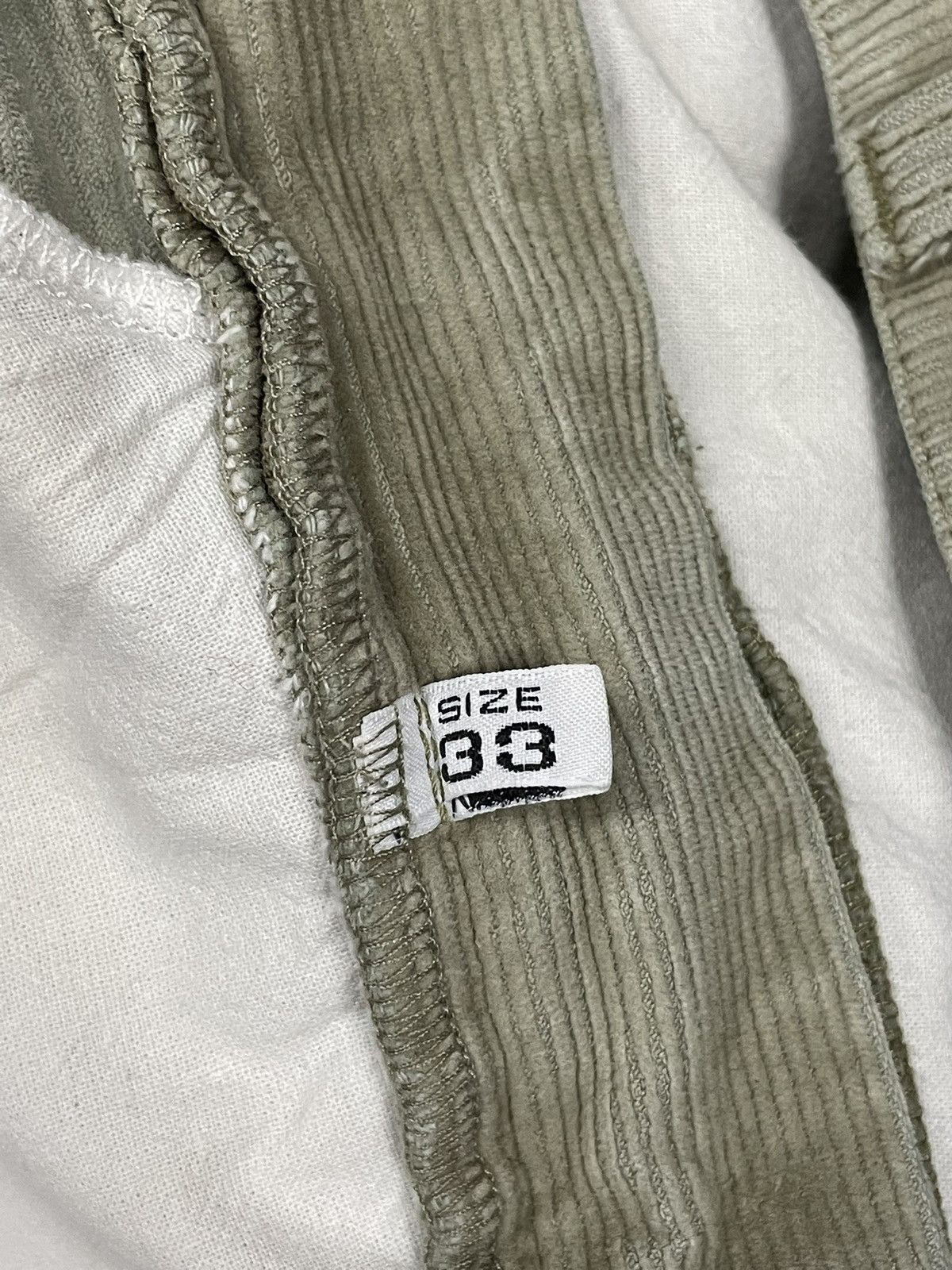 Armani Armani Jeans beige retro velvet classic comfort fit pants Size US 33 - 11 Thumbnail