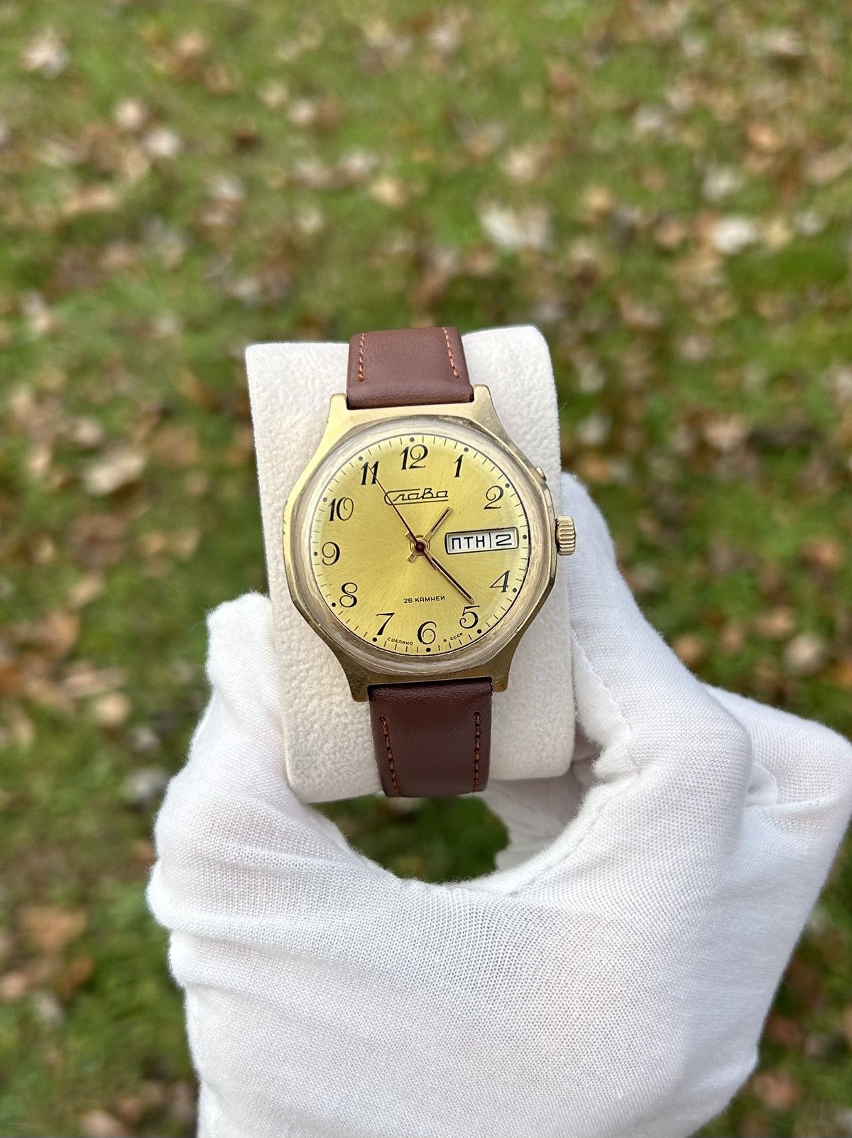 Other Vintage Watch Slava Made In USSR Soviet Mechanical 1980s Size ONE SIZE - 2 Thumbnail