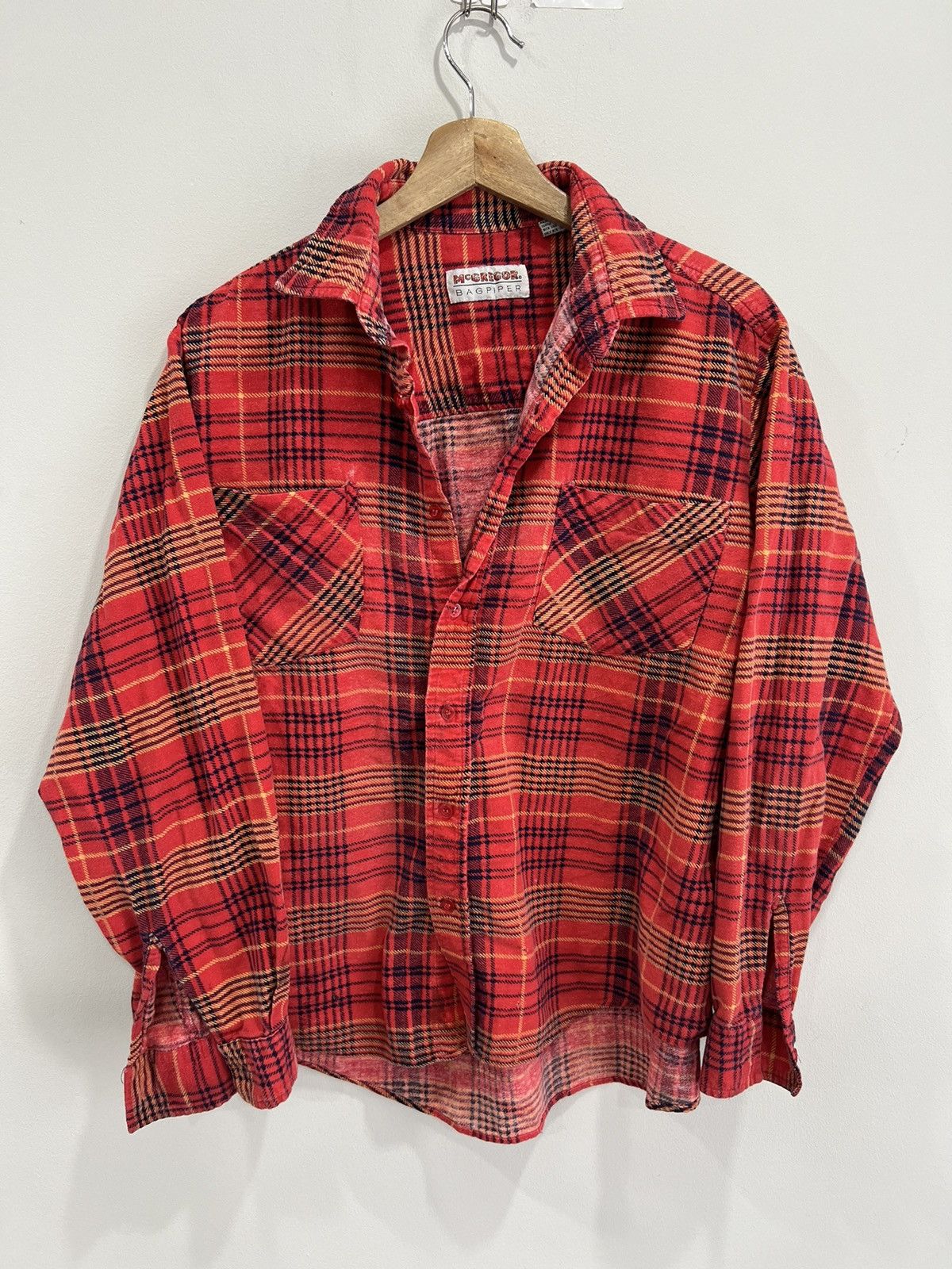 Vintage Vintage Mcgregor Flannel button up shirt plaid Size US S / EU 44-46 / 1 - 1 Thumbnail
