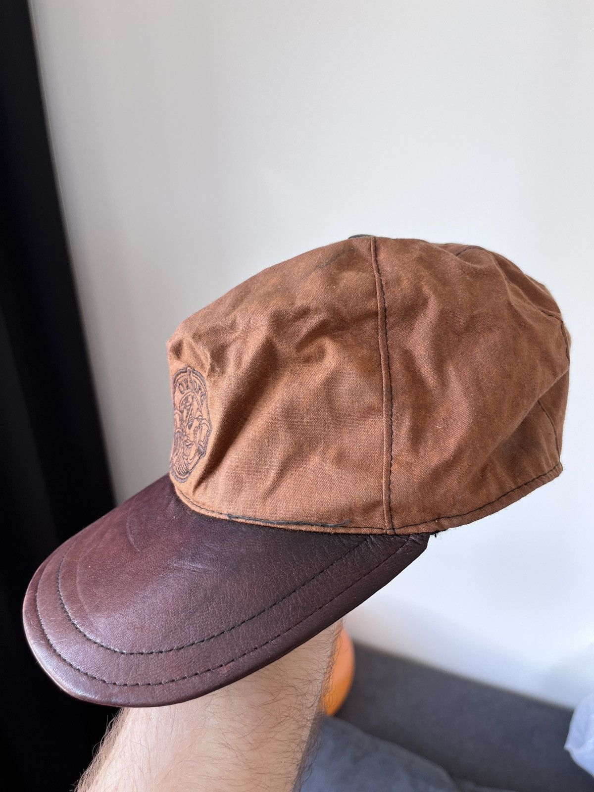 Vintage OXFORD Vintage Leather Brown Tartan Basseball Hat Cap Size ONE SIZE - 7 Thumbnail