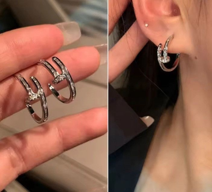 Jewelry Punk Gothic Rock Earrings in Silver, Men's