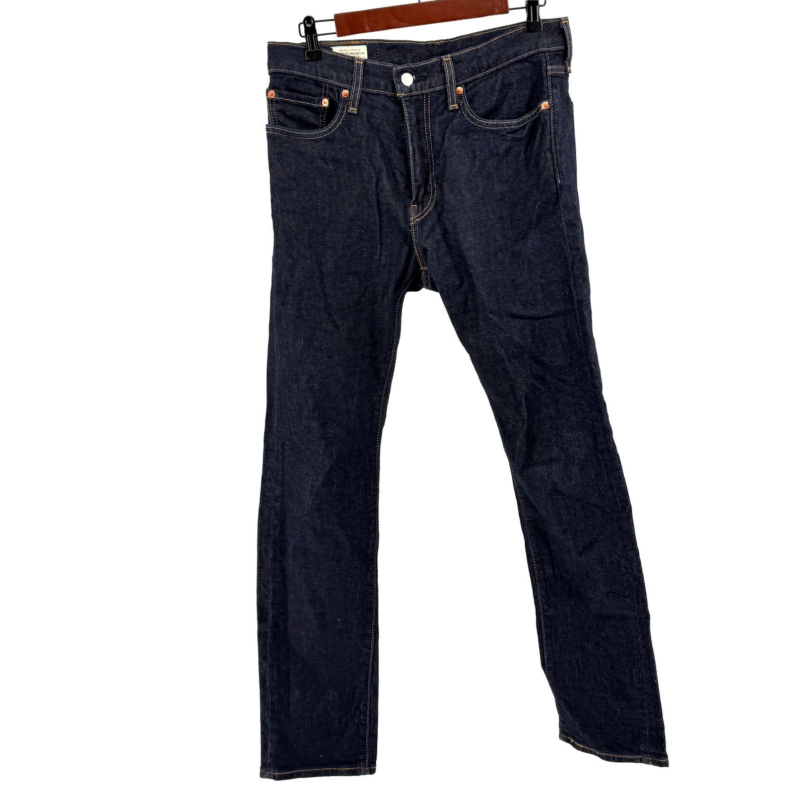 Levi's Levi’s Premium Dark Blue 510 Skinny Fit Jeans Size US 31 - 1 Thumbnail