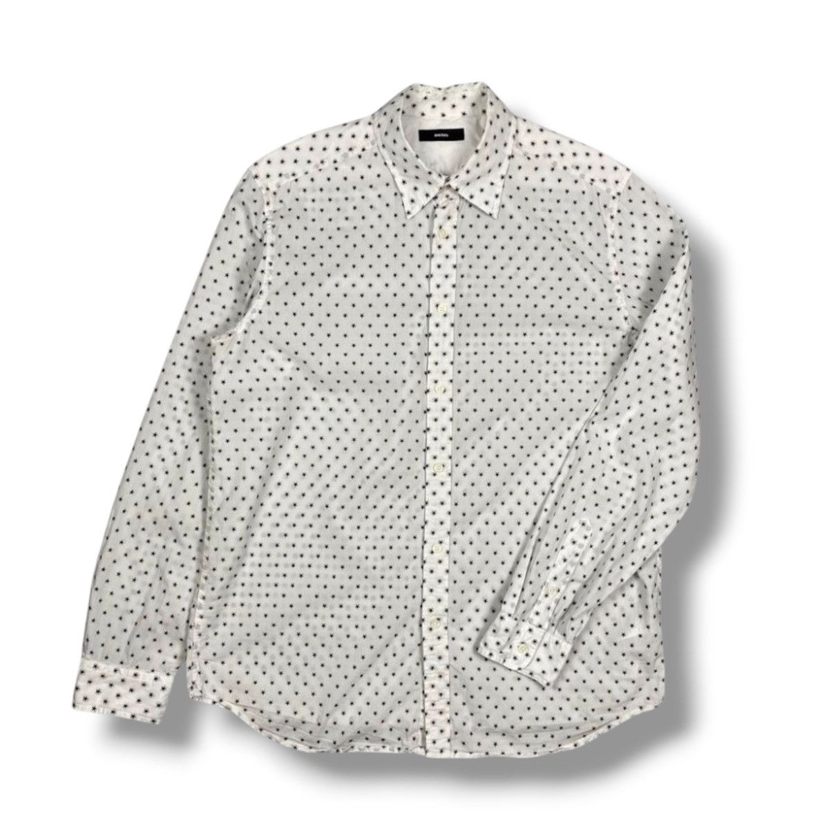 Diesel Diesel Star Monogram Print Button Up Long Sleeve Shirt Mens Size US XL / EU 56 / 4 - 1 Thumbnail