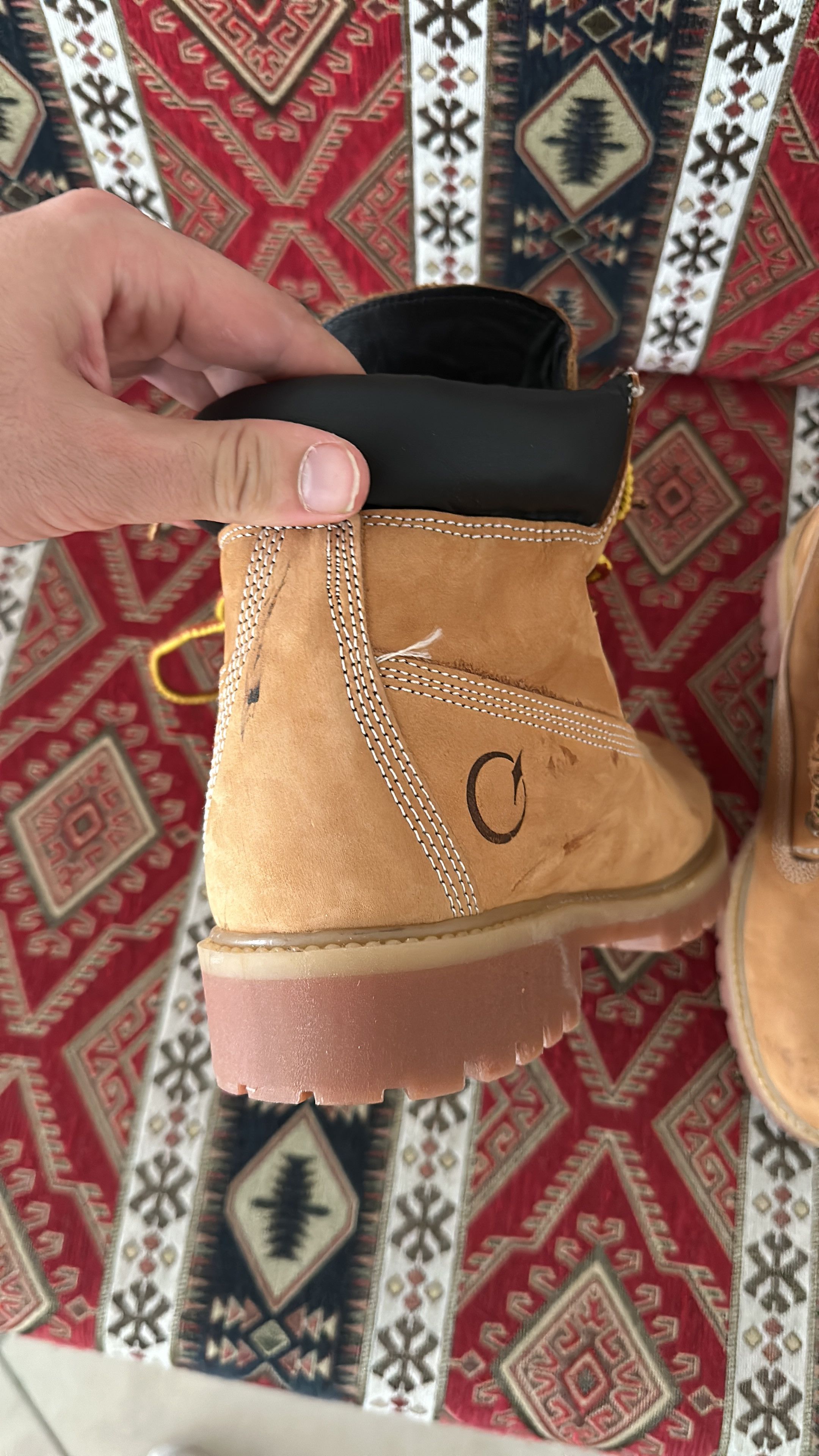 Derschütze "Yasmin V3" Boots Size 41 Timberland Style in Orange, Men's (Size 8) — image 6 of 6
