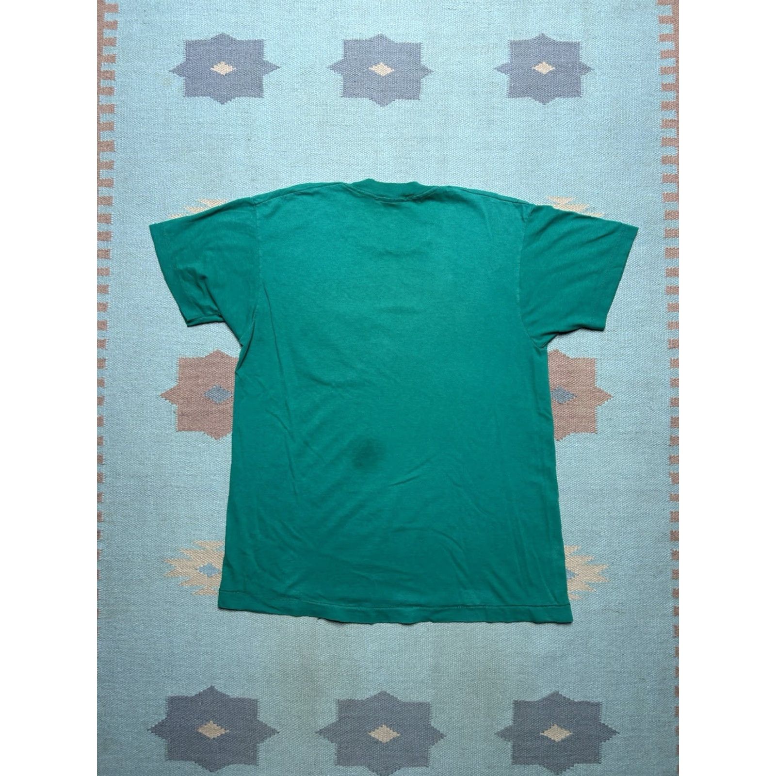 Fruit Of The Loom VINTAGE 80s Fruit of the Loom T-Shirt Pocket Blue XL Men Size US XL / EU 56 / 4 - 6 Thumbnail