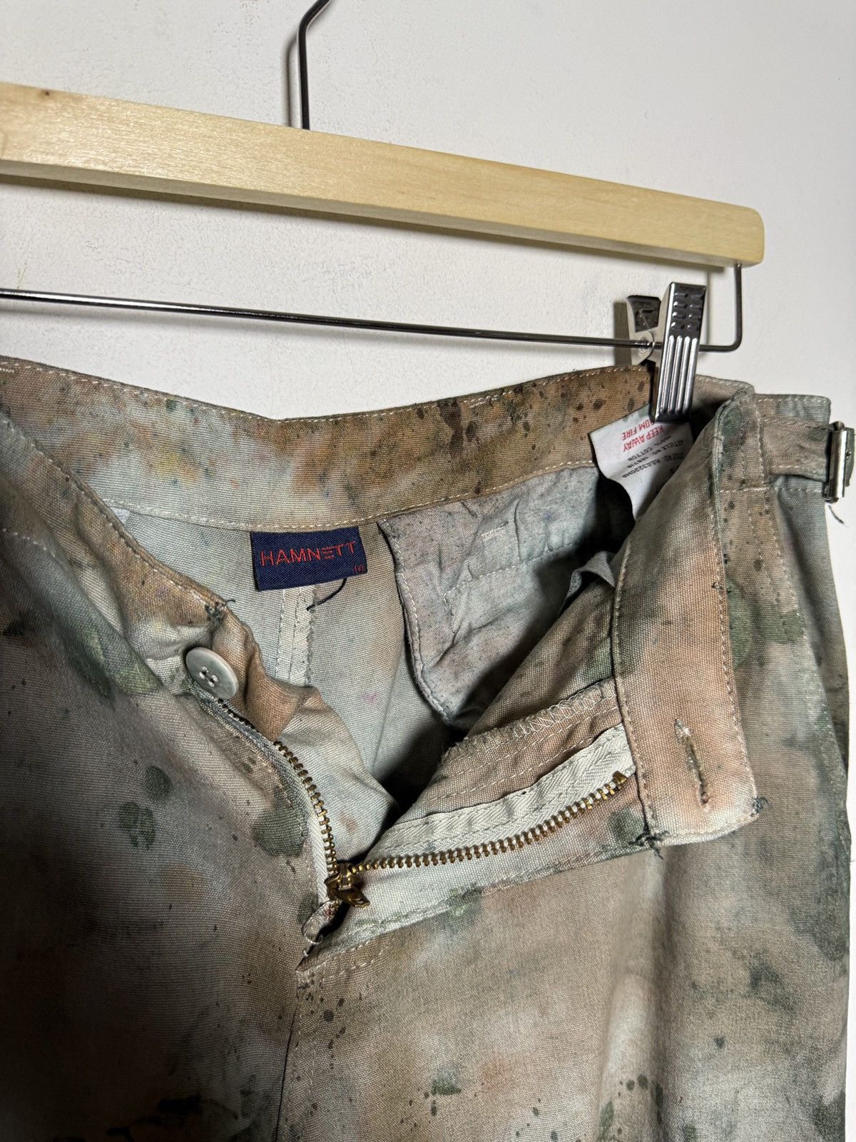 Katharine Hamnett London vintage Katharine Hamnett cargo pants oil-stained palette Size US 32 / EU 48 - 11 Thumbnail