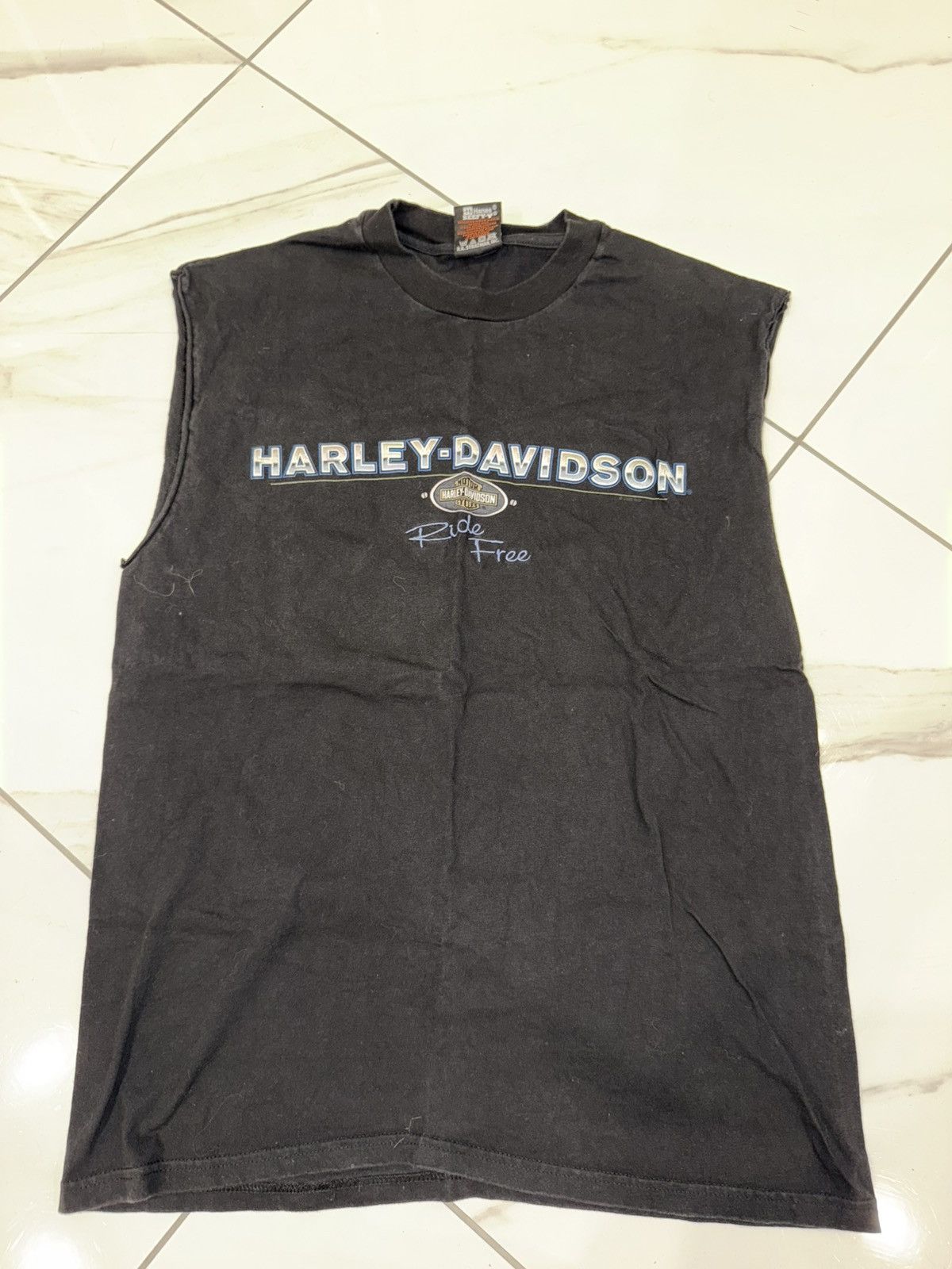 Harley Davidson × Vintage Vintage Sleeveless Harley Davidson Tee 1998 Size US L / EU 52-54 / 3 - 2 Thumbnail