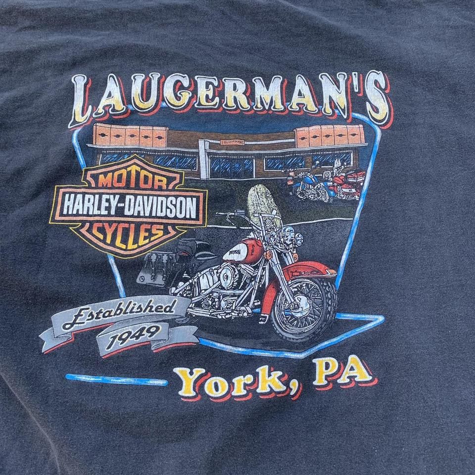 Harley Davidson × Vintage Vintage 1998 Black Harley Davidson Wild Spirit Motorcycle Size US XXL / EU 58 / 5 - 5 Thumbnail