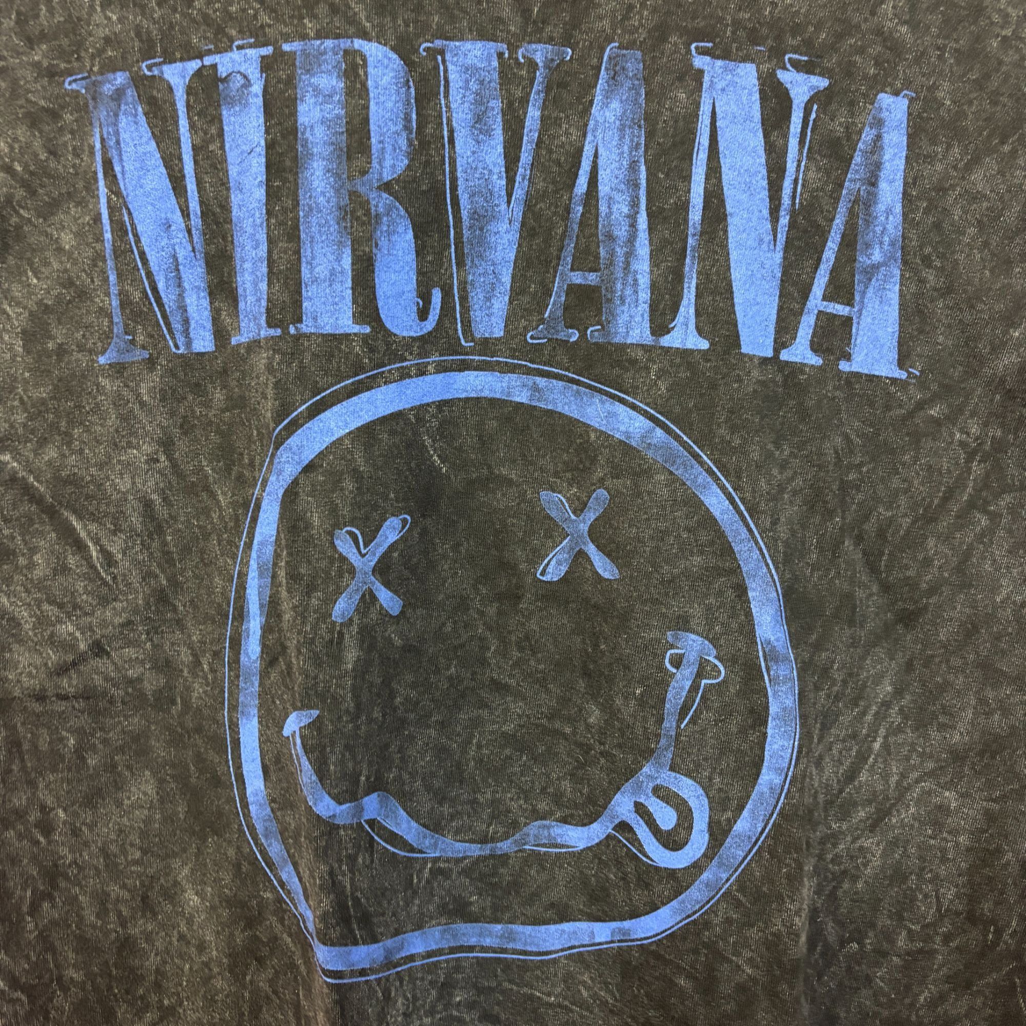Nirvana Nirvana Never Mind Smiley Face Grunge Mineral wash Tshirt si Size US L / EU 52-54 / 3 - 2 Thumbnail