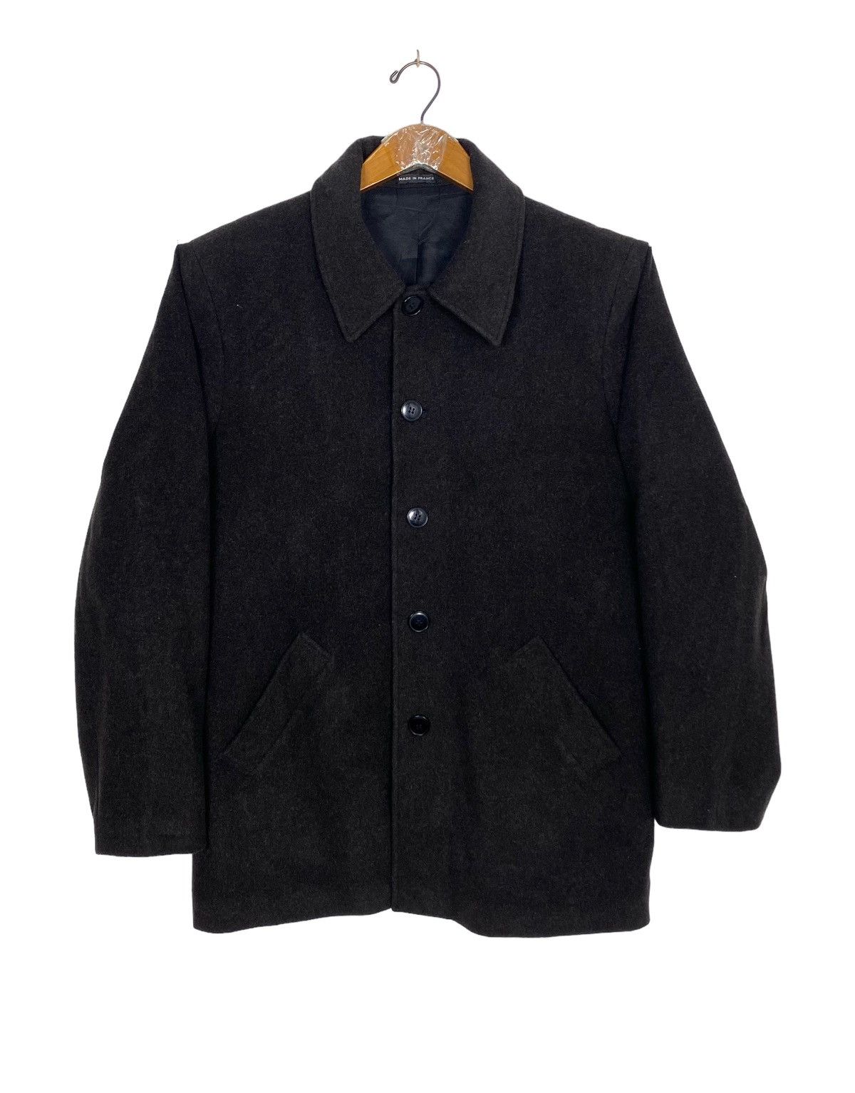 agnes b. Rare‼️ Vintage Agnes B Wool Coat Jacket Made in France Size US L / EU 52-54 / 3 - 1 Thumbnail