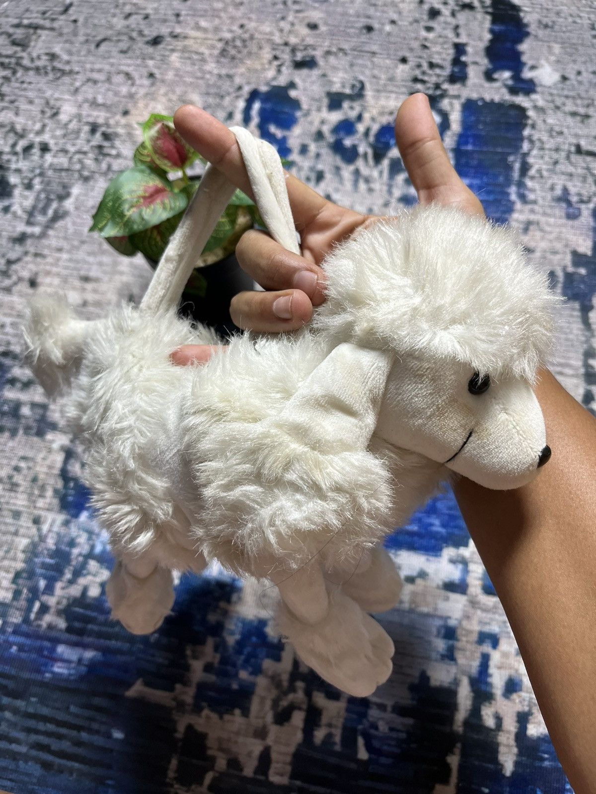 Japanese Brand × Vintage RARE Puppy Handbag Faux Fur Cukup Sekor Size ONE SIZE - 7 Thumbnail