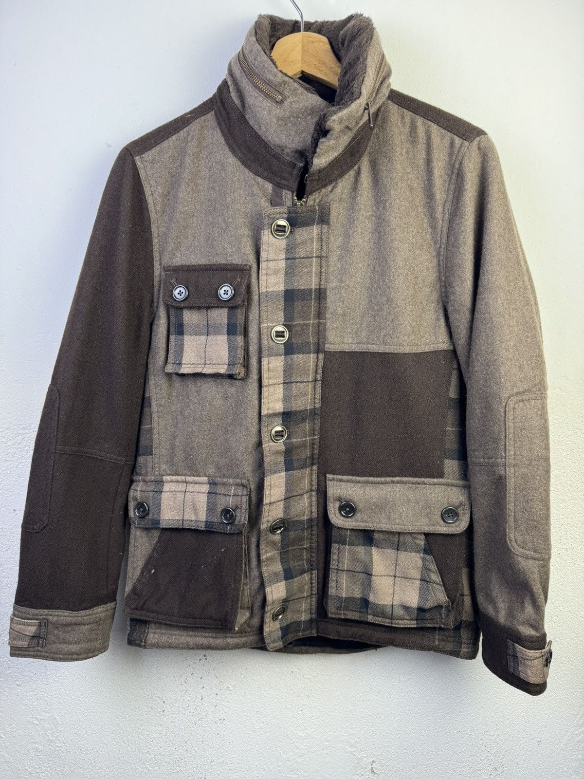 Takeo Kikuchi Vintage TK Takeo Kikuchi Mix Block Colour Jacket Hoodie Size US S / EU 44-46 / 1 - 1 Thumbnail
