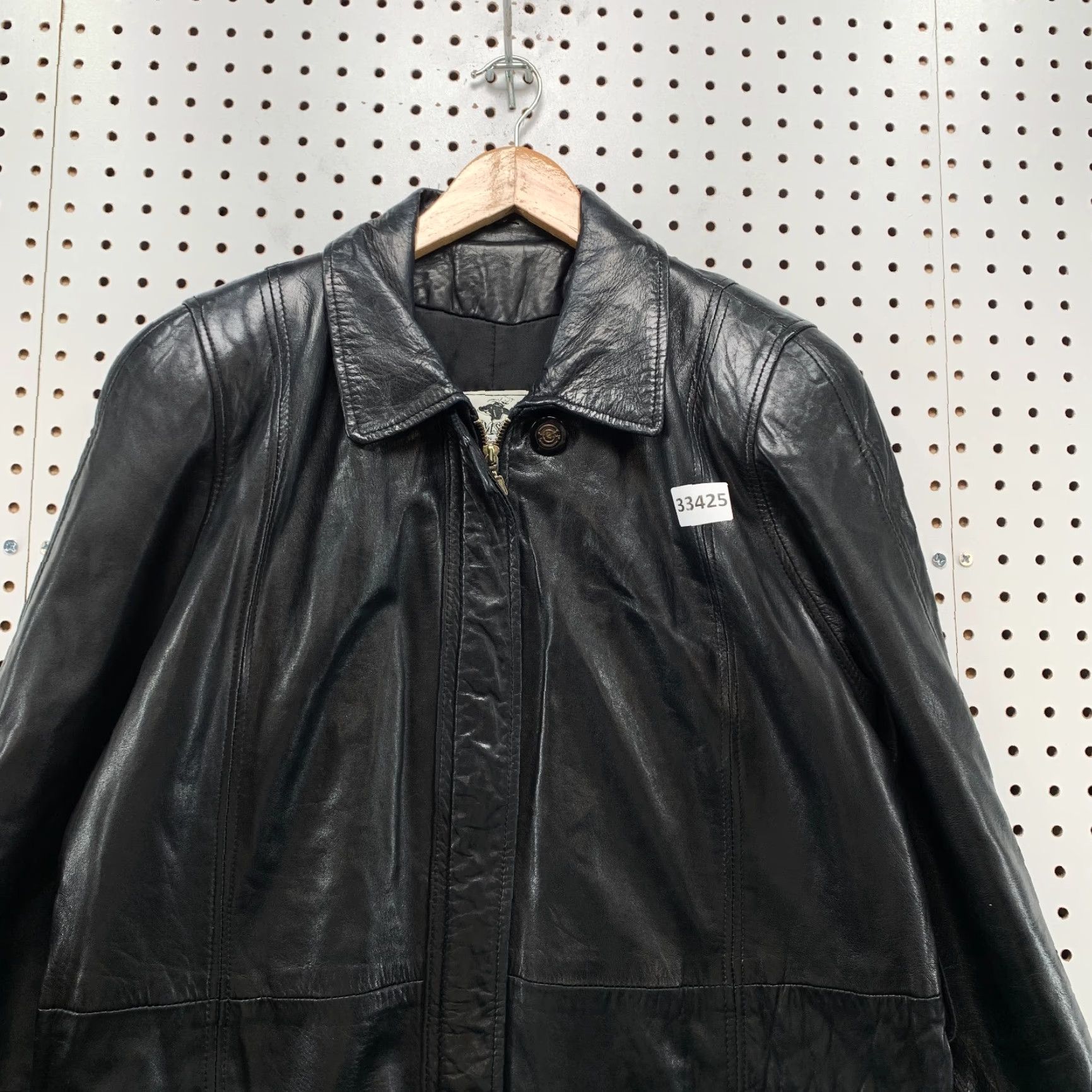 Vintage VINTAGE Damselle Leather Jacket Womens Medium Black Long Sleeve Super Soft 90s Size M / US 6-8 / IT 42-44 - 6 Thumbnail