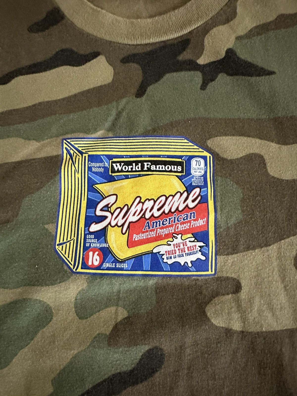 Supreme Supreme American Cheese Tee Size US M / EU 48-50 / 2 - 2 Thumbnail
