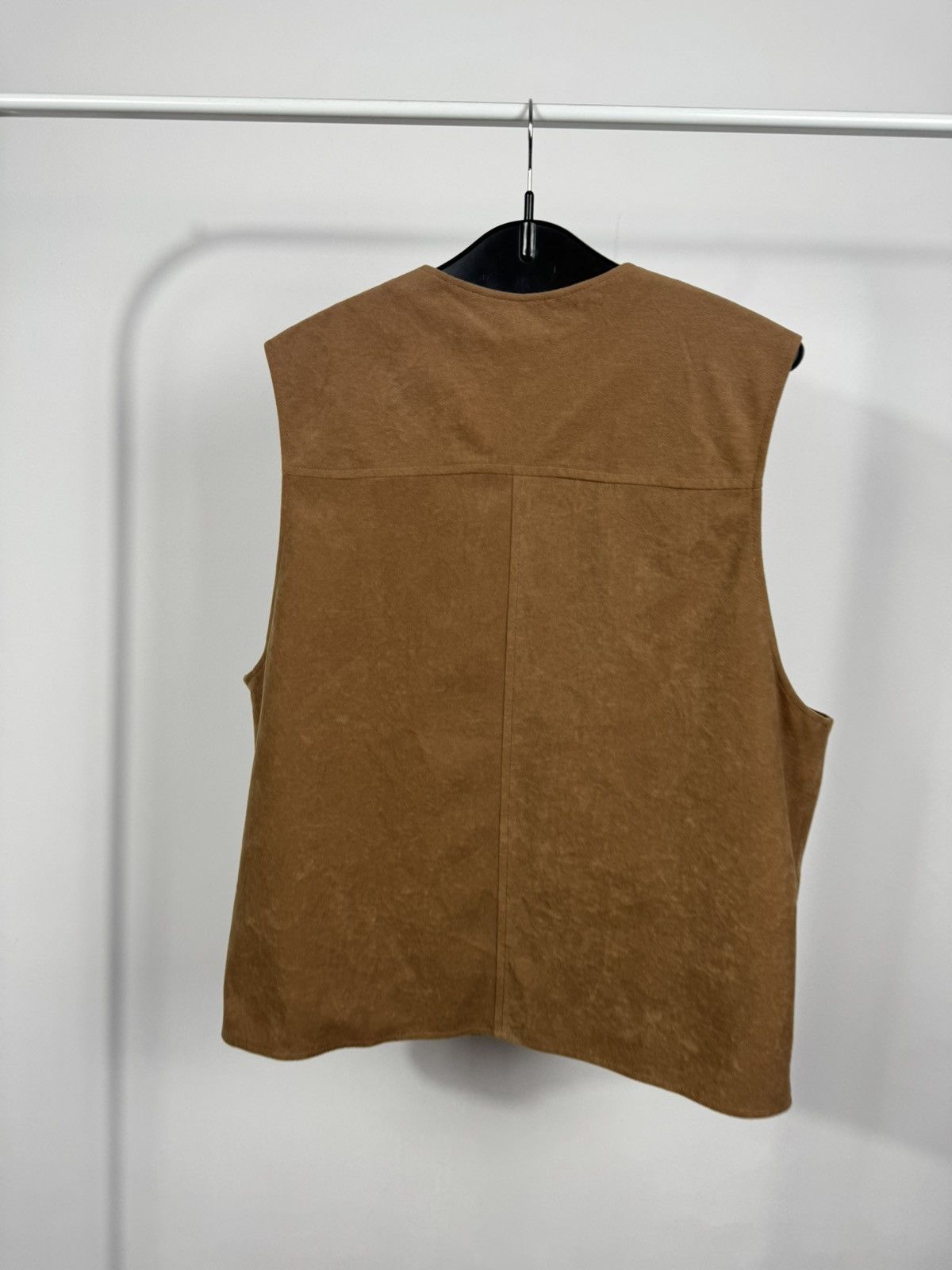 Other Vintage Light Brown Leather Vest Western Biker Waistcoat Size US L / EU 52-54 / 3 - 8 Thumbnail