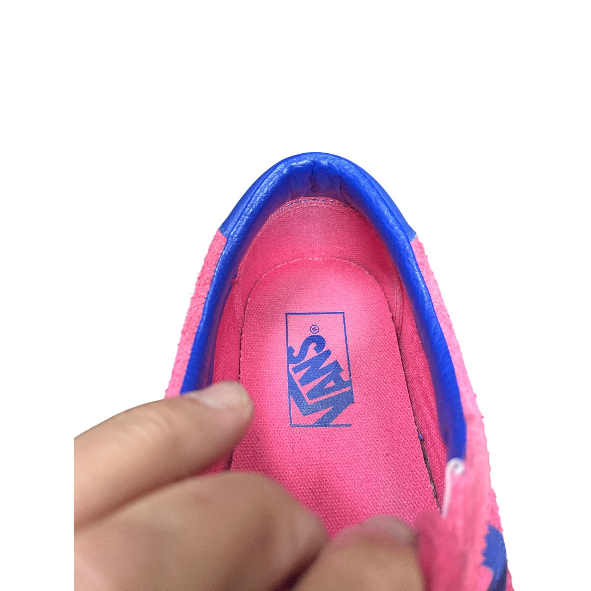 Vans Vans Off The Walls wms pink blue suede low top sneakers shoe Size US 9.5 / IT 39.5 - 10 Thumbnail