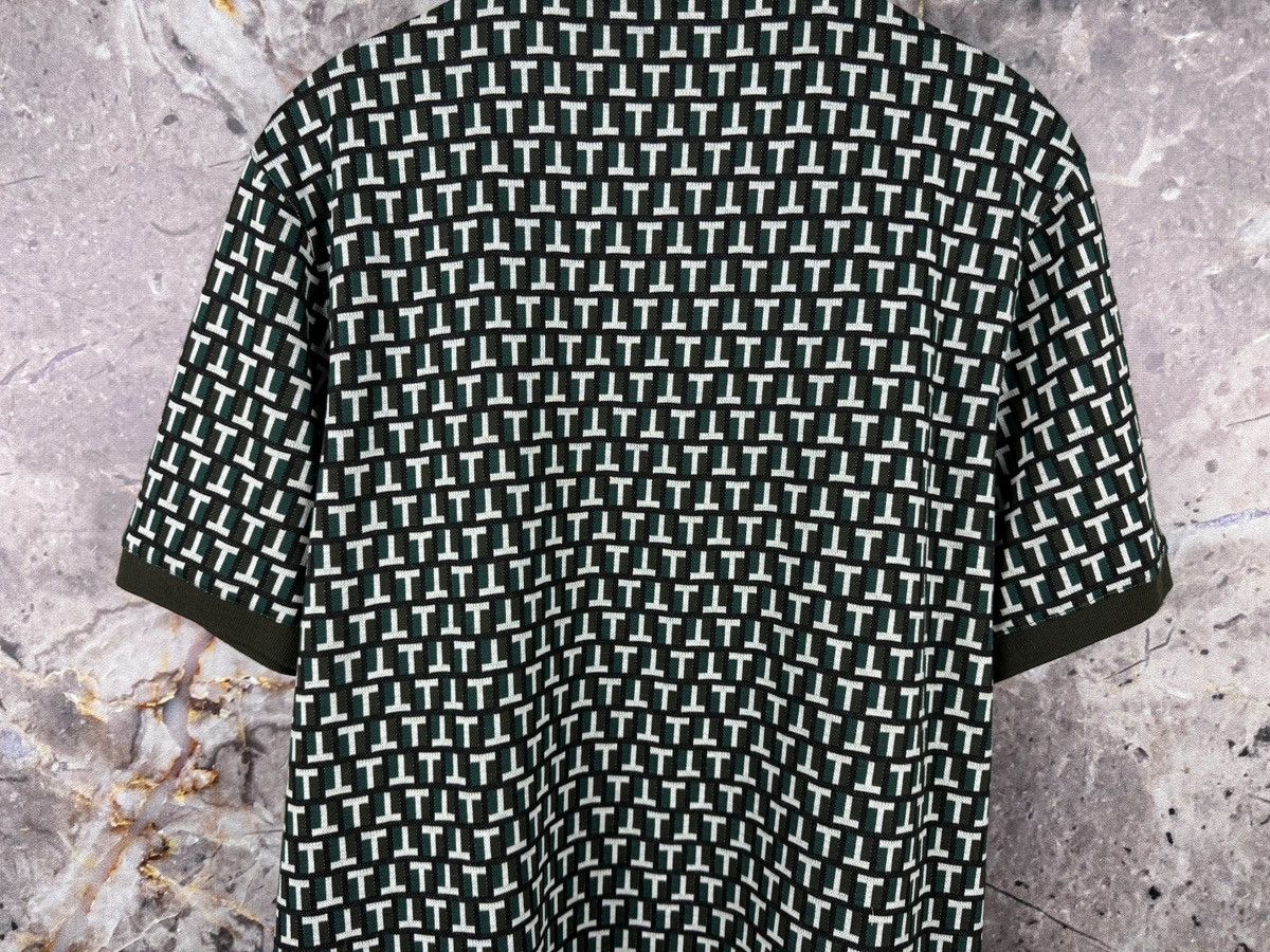 Ted Baker Ted Baker Geometric All-Over Print Polo Shirt Short Sleeve Size US XXL / EU 58 / 5 - 13 Thumbnail