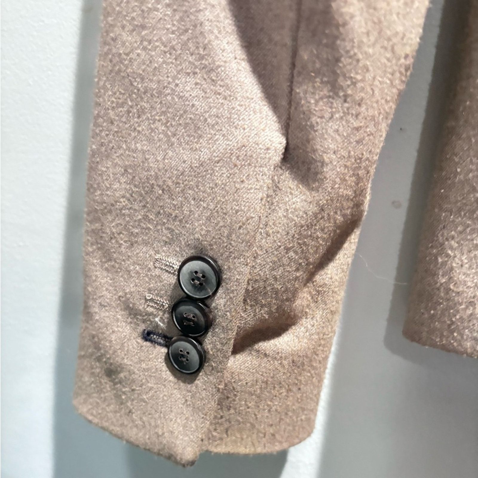 Zara ZARA BASICS Oatmeal Brown Single-Lapel BlazerJacket Sz XS Size XS / US 0-2 / IT 36-38 - 5 Thumbnail