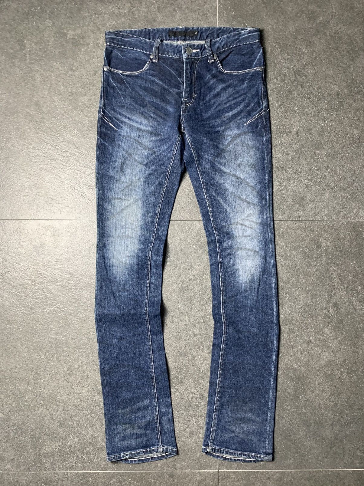 GOSTAR DE FUGA × If Six Was Nine × Le Grande Bleu (L.G.B.) 2000s Fuga Claw Marks Jeans Vkei Style Size US 29 - 2 Thumbnail