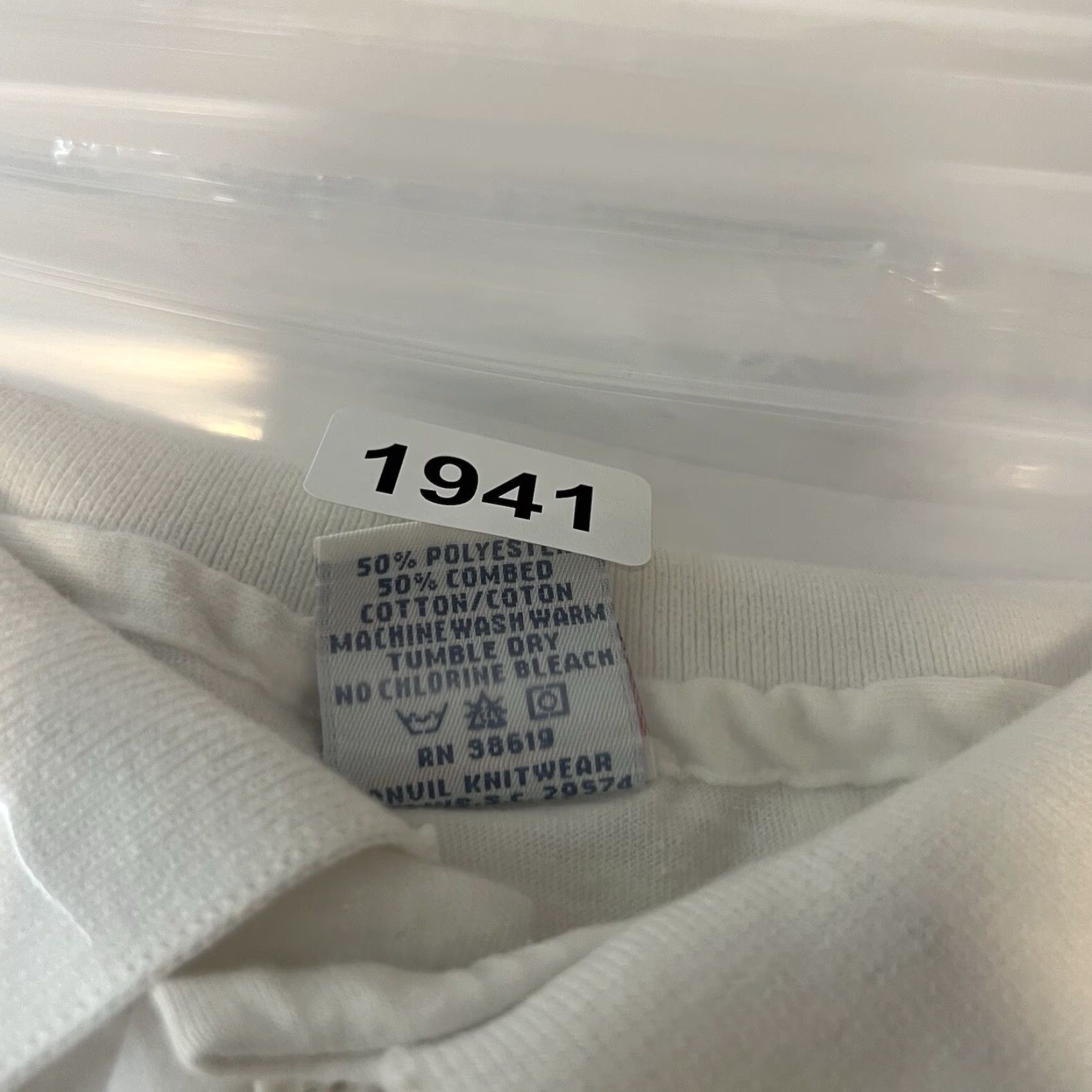 Anvil VINTAGE 90s Tracy Racing Chevrolet Camaro Drag Car Polo Shirt Adult Medium White Size US M / EU 48-50 / 2 - 7 Thumbnail