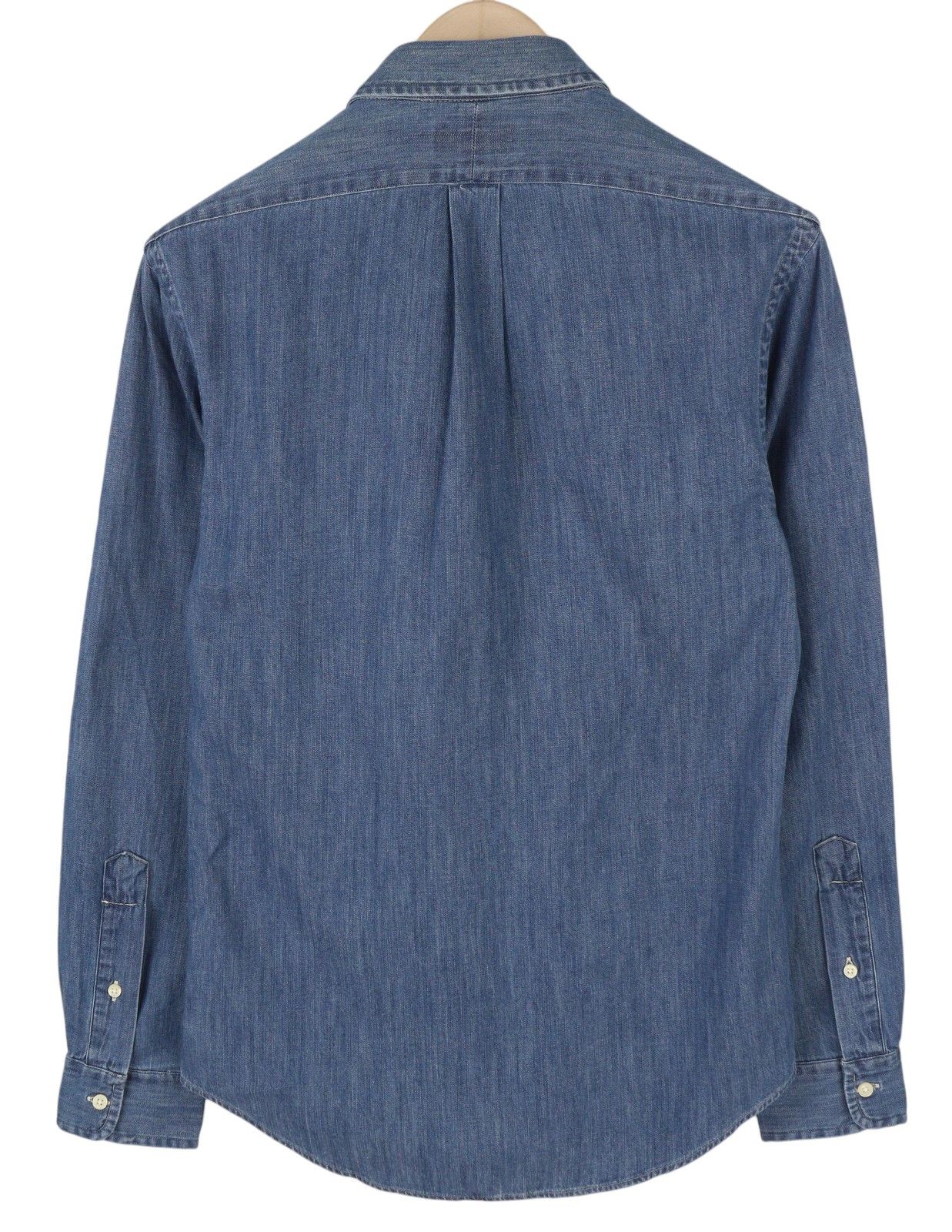 Ralph Lauren CORE REPLEN S Blue Denim Faded Button Down Slim 86995 Size US S / EU 44-46 / 1 - 4 Thumbnail