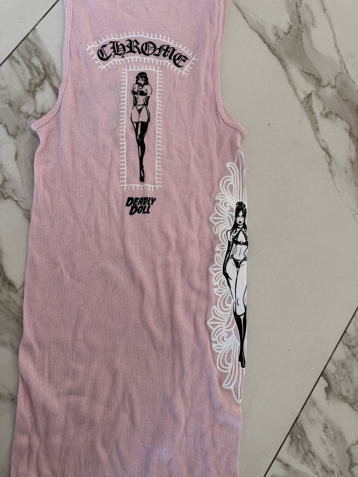 Chrome Hearts Chrome Hearts Pink Deadly Doll Tank Top Dress Size M / US 6-8 / IT 42-44 - 5 Thumbnail