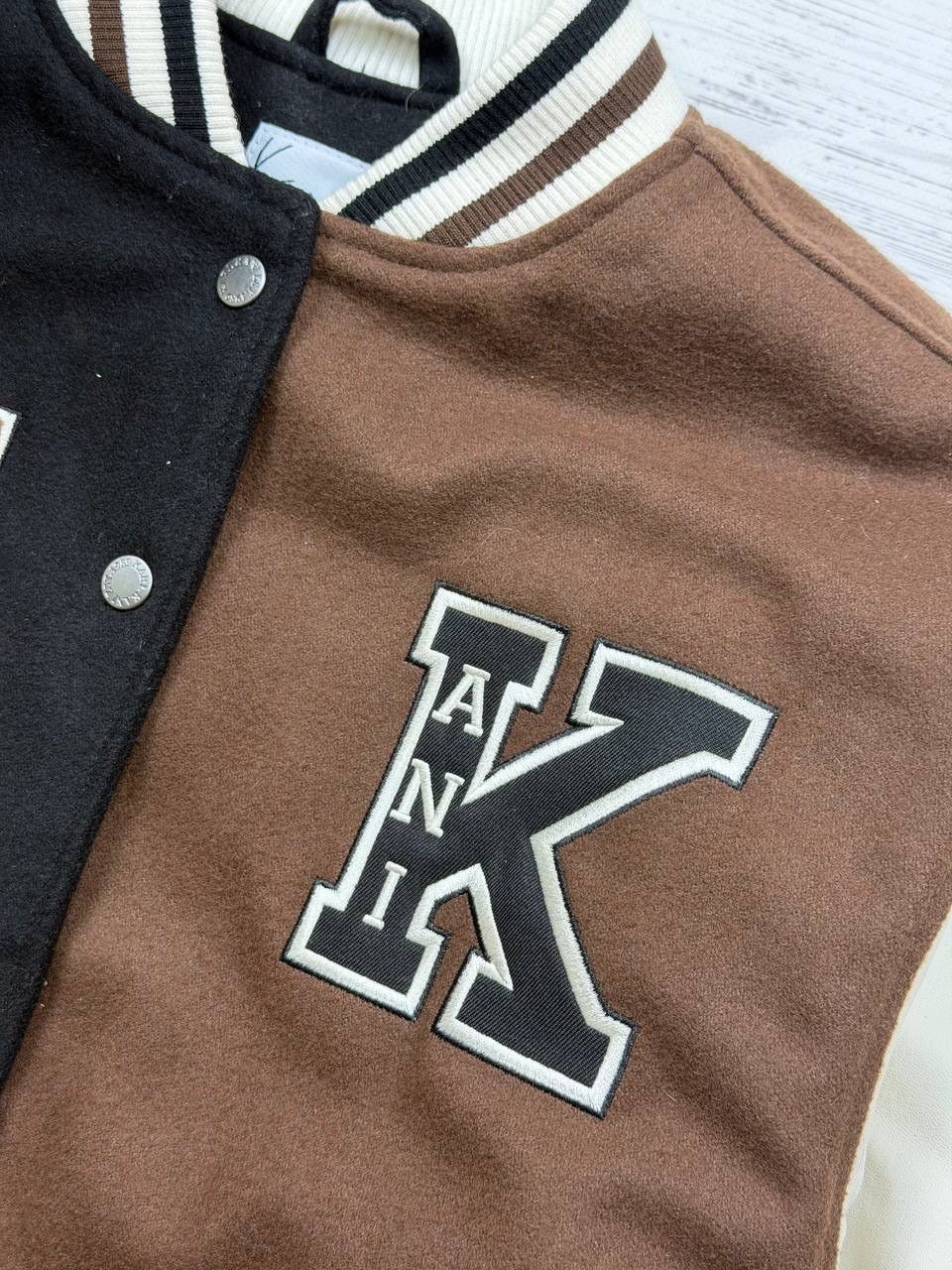 Karl Kani Karl Kani Varsity Jacket 🏙️🤎🖤 Size US S / EU 44-46 / 1 - 3 Thumbnail
