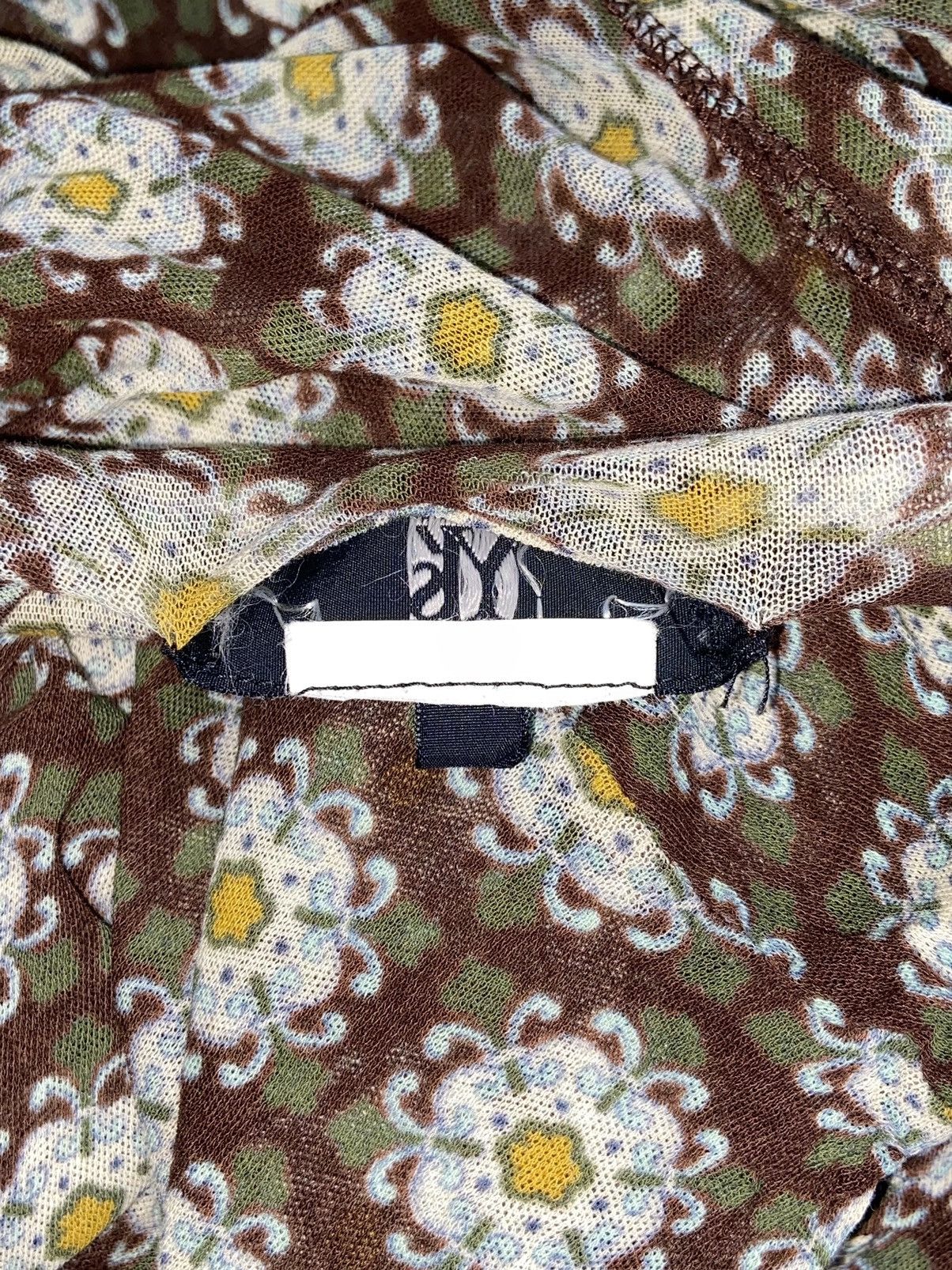 Y's × Yohji Yamamoto Y’S YOHJI YAMAMOTO Flowers Motive Shirt Size US XS / EU 42 / 0 - 7 Thumbnail