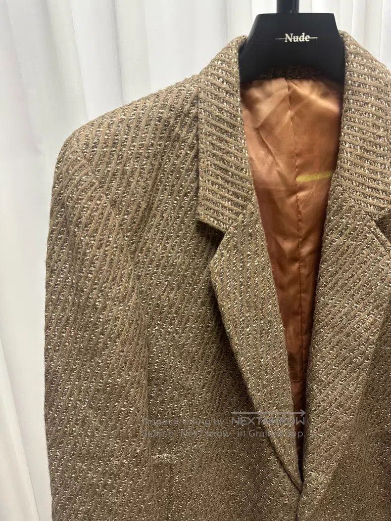 Yohji Yamamoto YOHJI YAMAMOTO Gold Threaded Coat Size US L / EU 52-54 / 3 - 2 Thumbnail