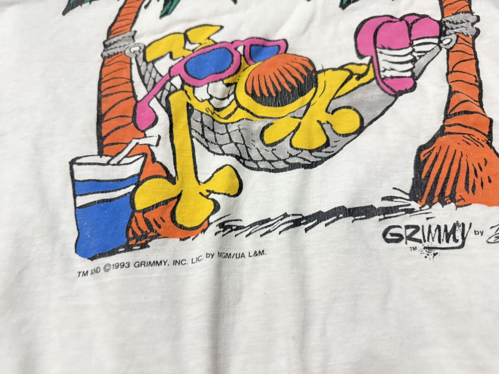 Vintage Vintage 90s Grimmy 1993 T Shirt Size US L / EU 52-54 / 3 - 3 Thumbnail