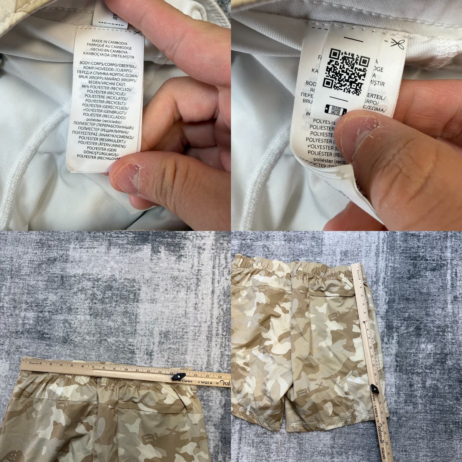 RLX Ralph Lauren RLX Ralph Lauren Short Mens Medium Beige Camo Golfer Athletic Golf Shorts Size US 31 - 8 Thumbnail