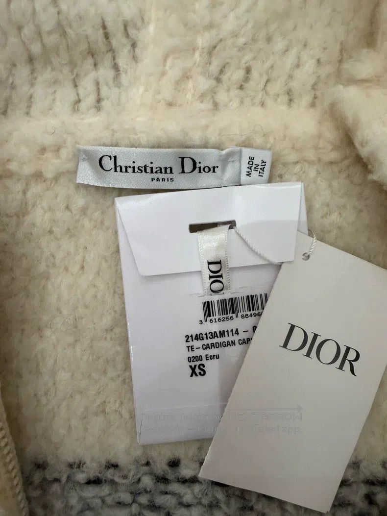 Dior Dior Beige Letter Logo Fleece Teddy Zipper Jacket Size XS / US 0-2 / IT 36-38 - 3 Thumbnail