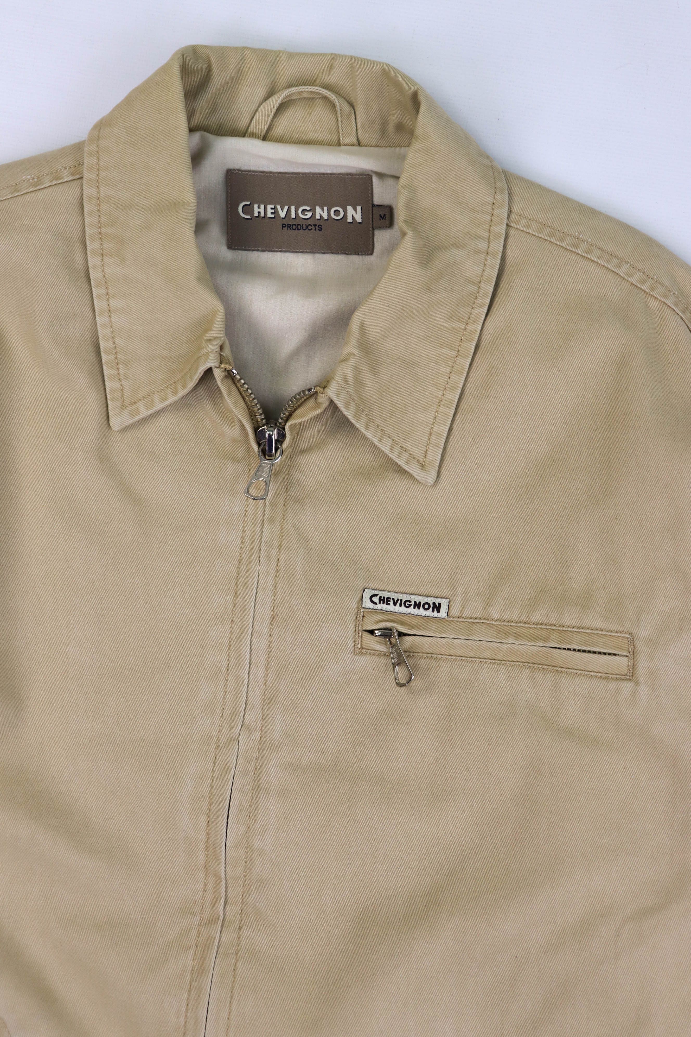 Chevignon CHEVIGNON Vintage Sand Beige Cotton Zip Jacket Size US M / EU 48-50 / 2 - 6 Thumbnail