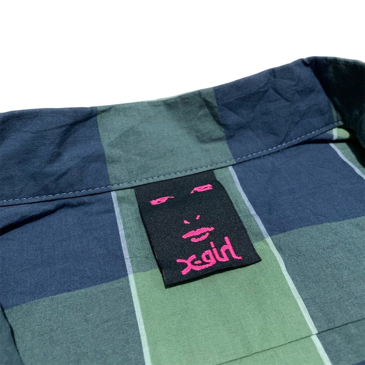Japanese Brand X-girl Multi Plaid Half Zipper Japanese Brand Size US M / EU 48-50 / 2 - 2 Thumbnail
