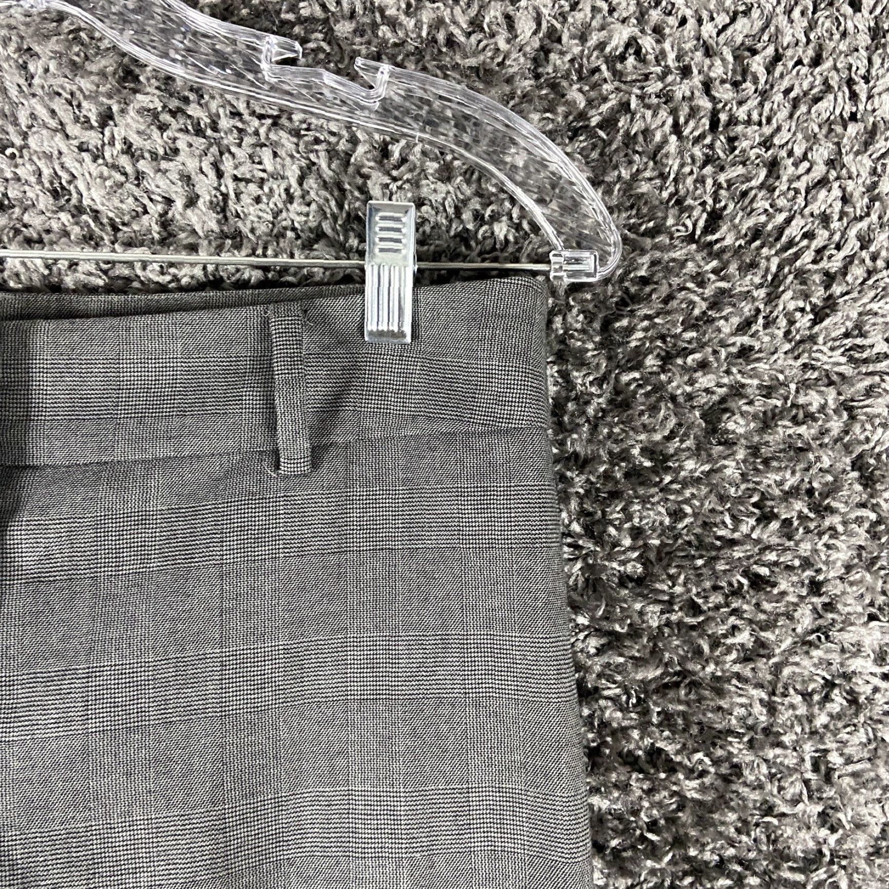 Ann Taylor VINTAGE? Wait: Ann Taylor Signature Gray Plaid Dress Pants Women’s 2 Size 26" / US 2 / IT 38 - 3 Thumbnail