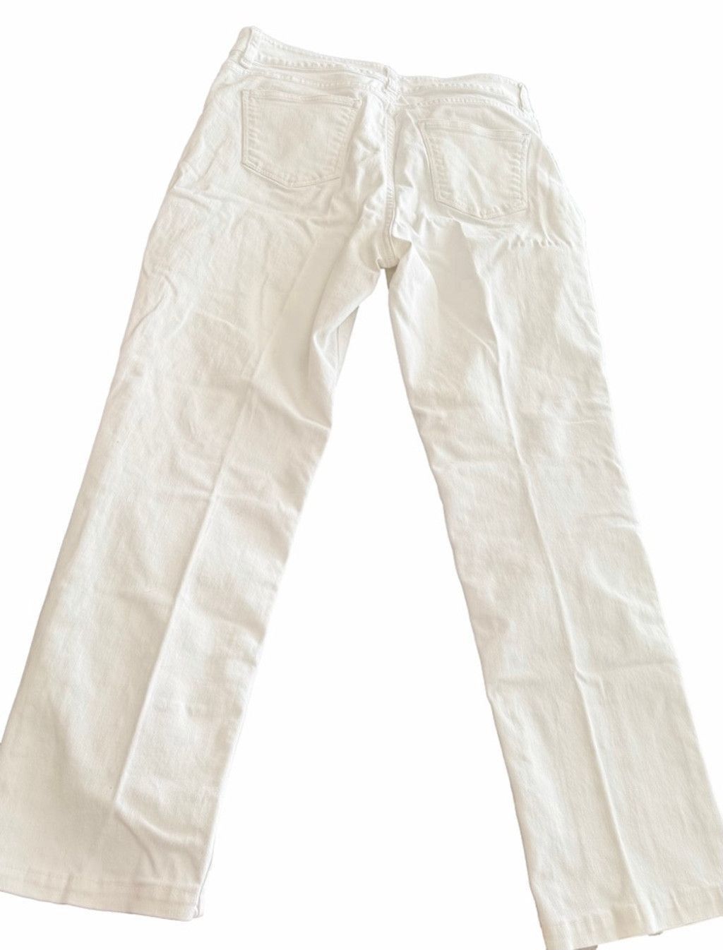 Talbots Talbots Petite White Straight Leg Jeans size 10P Size 32" / US 10 / IT 46 - 2 Thumbnail