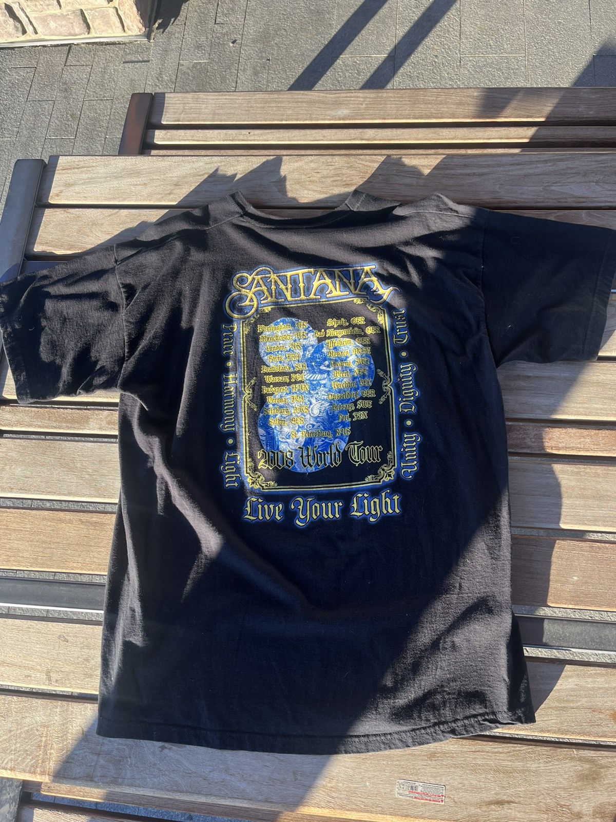 Band Tees × Vintage 2008 Santana Live Your Light Tour Shirt Size US XL / EU 56 / 4 - 3 Thumbnail