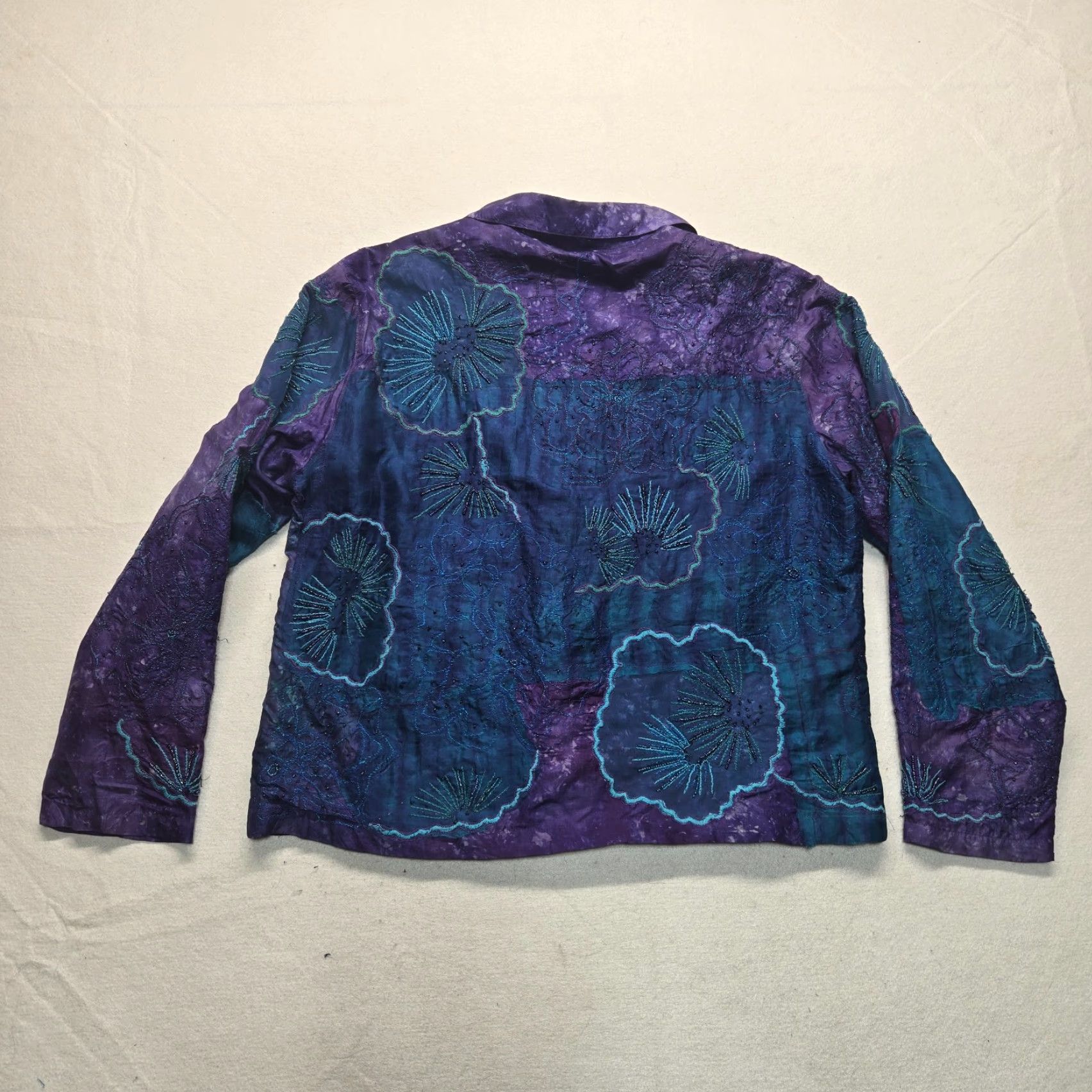 Vintage Chico's Shirt Women 3X Blue Button-Up Long Sleeve V-Neck Plus Size Size XXL / US 16-18 / IT 52-54 - 7 Thumbnail